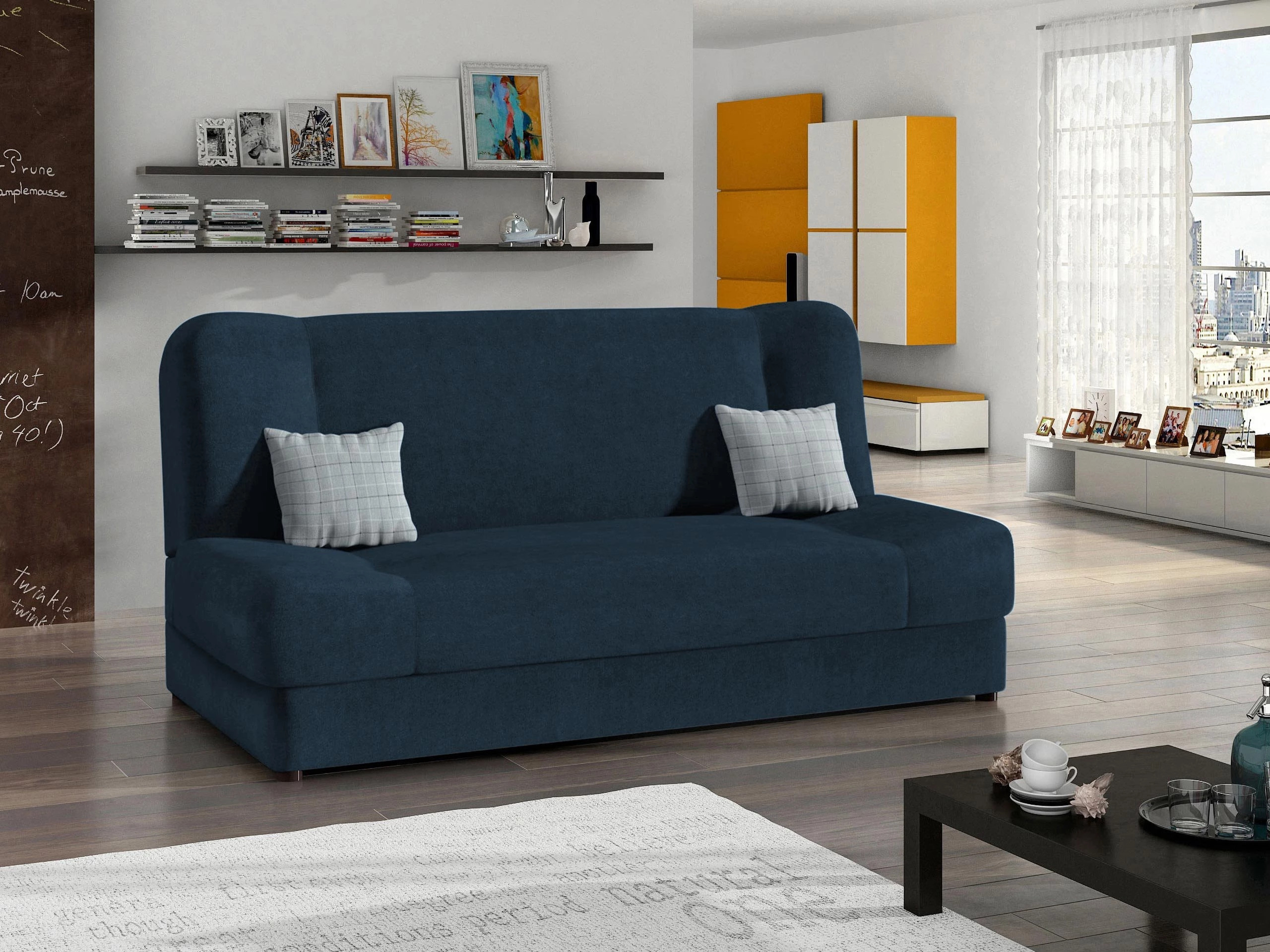 Sofá-cama Comfivo Cera (Uttario Velvet 2967 + Senegal 818)