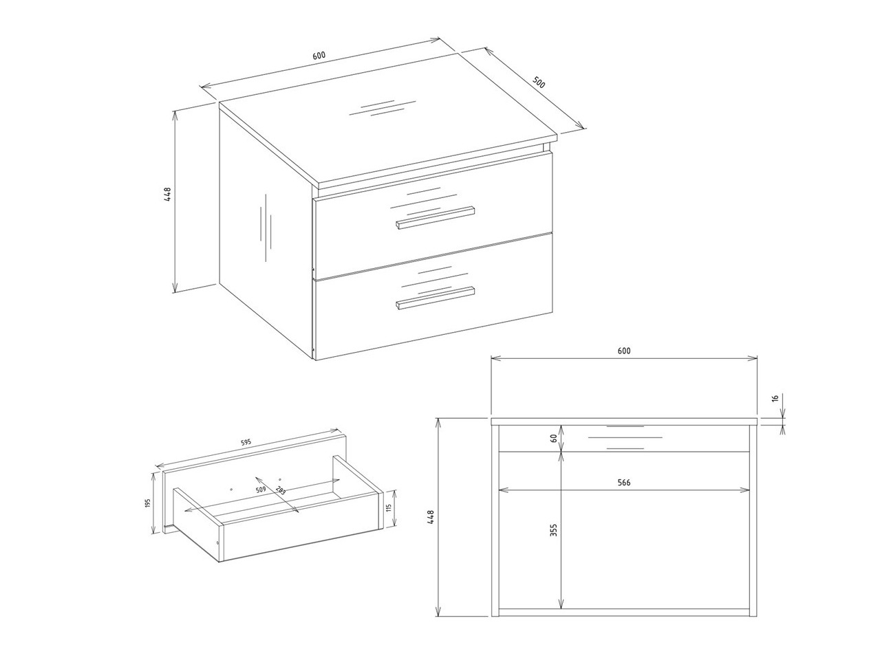 Armário suspenso para casa de banho para lavatório Nolmaru 112