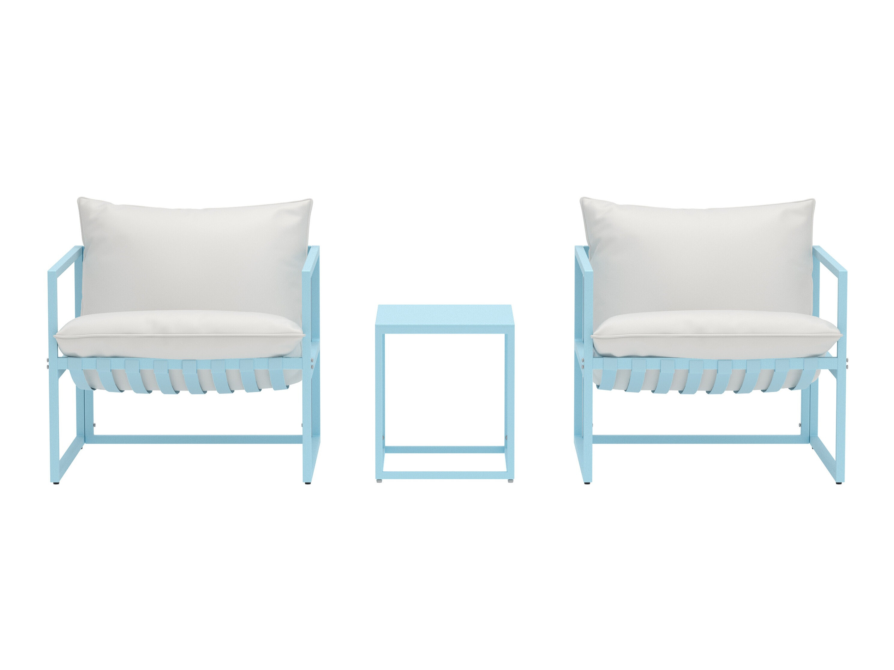 Conjunto de mobiliário para o exterior Dallas 5186 (Azul claro + Bege)