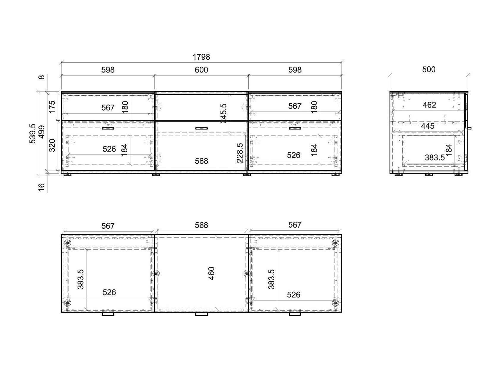 Conjunto para sala de estar Alnue 107