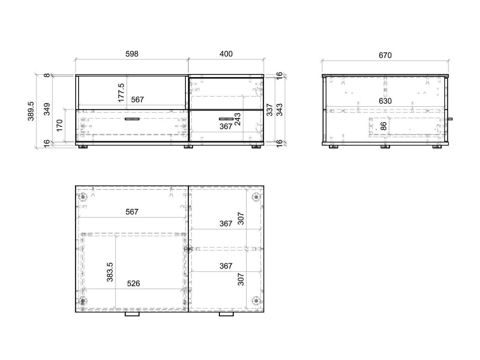 Conjunto para sala de estar Alnue 107