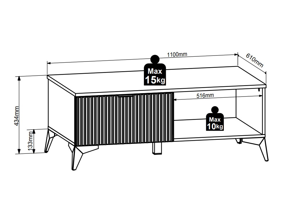 Mesa de centro Ruvmeli 106