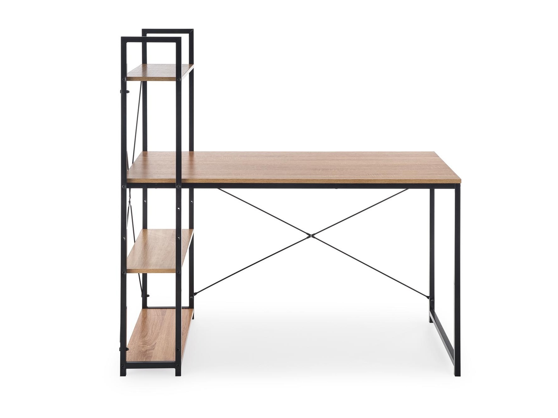 Mesa de escritório Houston 1888 (Carvalho sonoma + Preto)