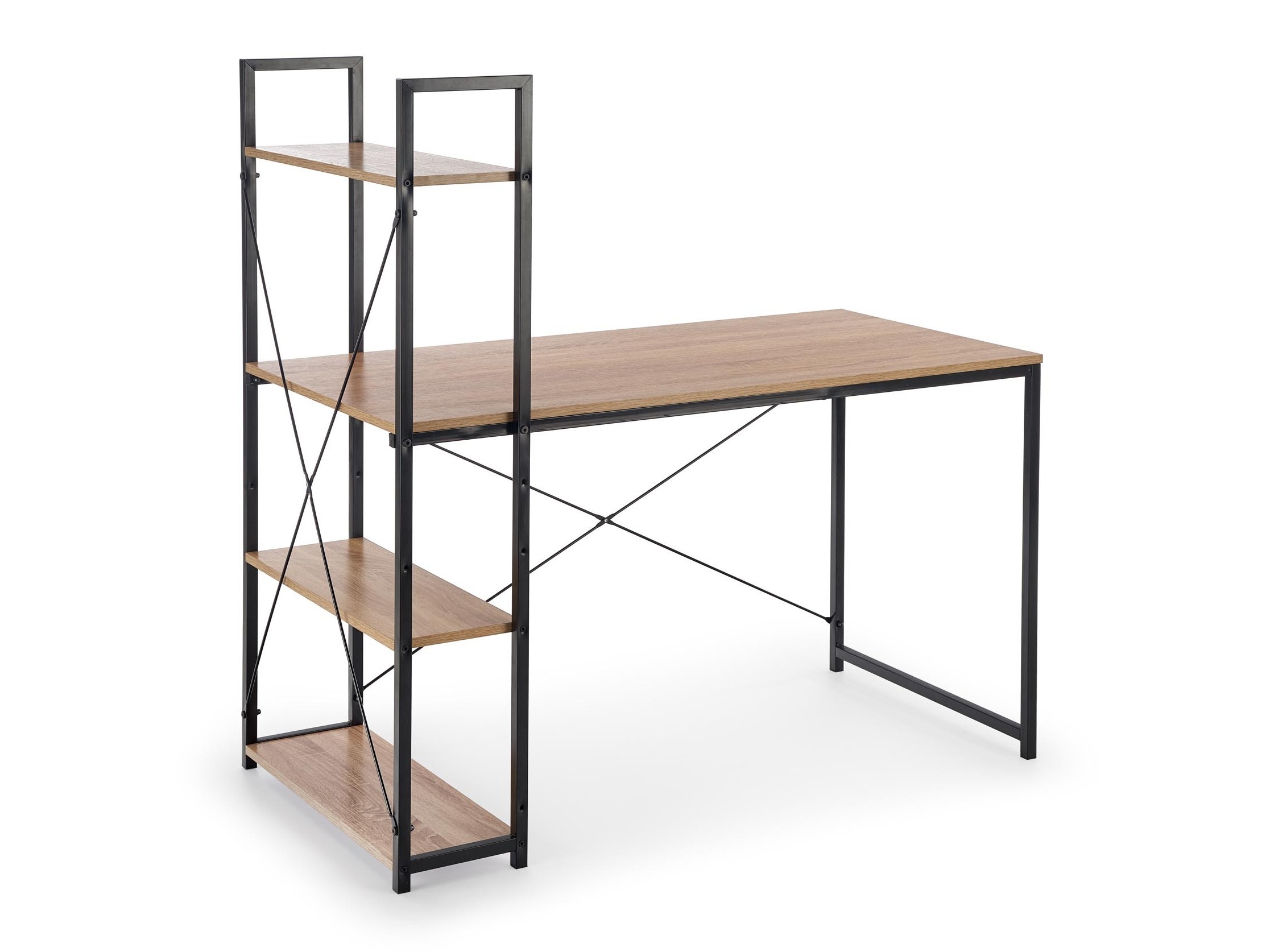 Mesa de escritório Houston 1888 (Carvalho sonoma + Preto)