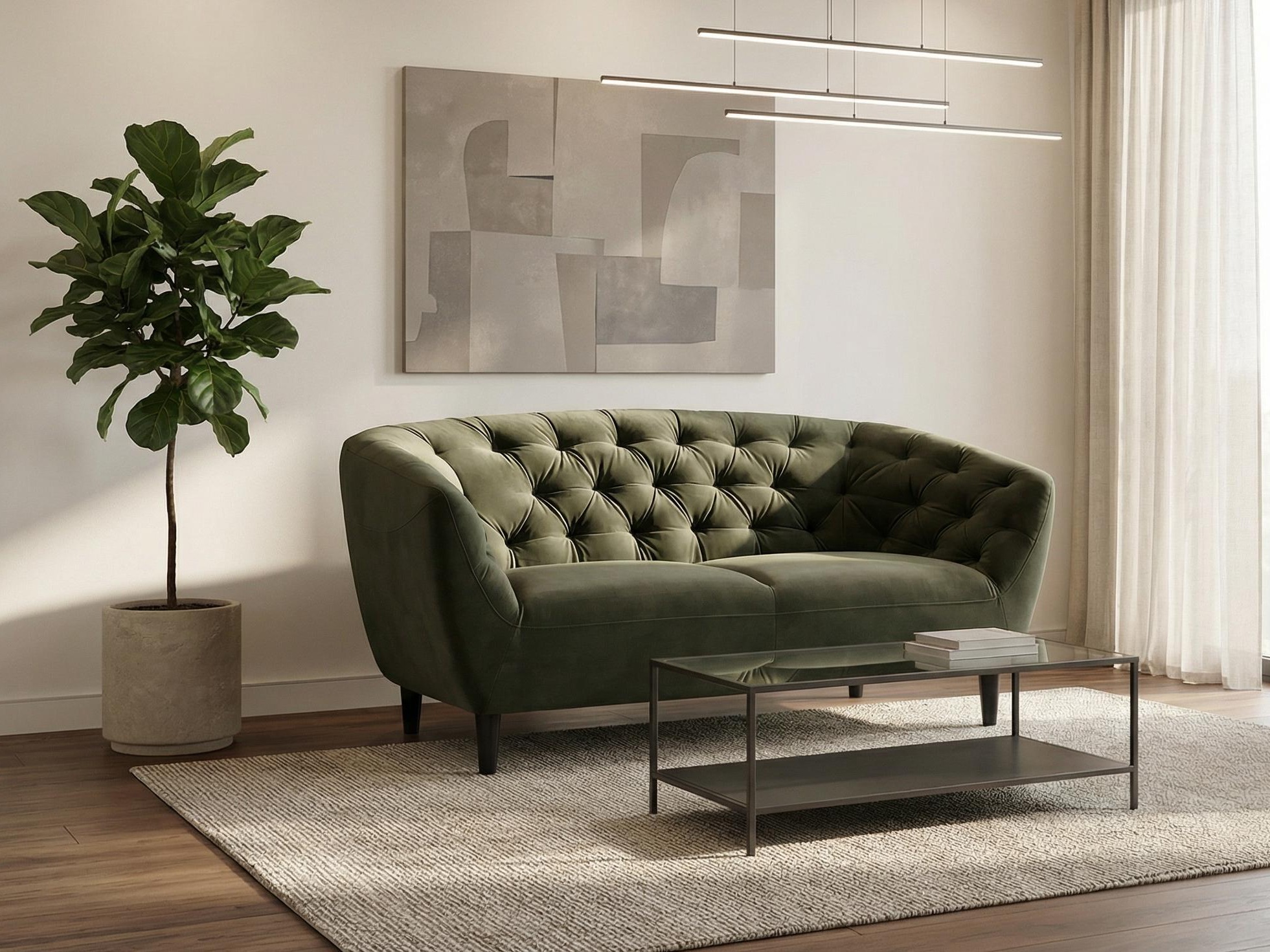 Chesterfield sofá Norsica 260 (Verde escuro)