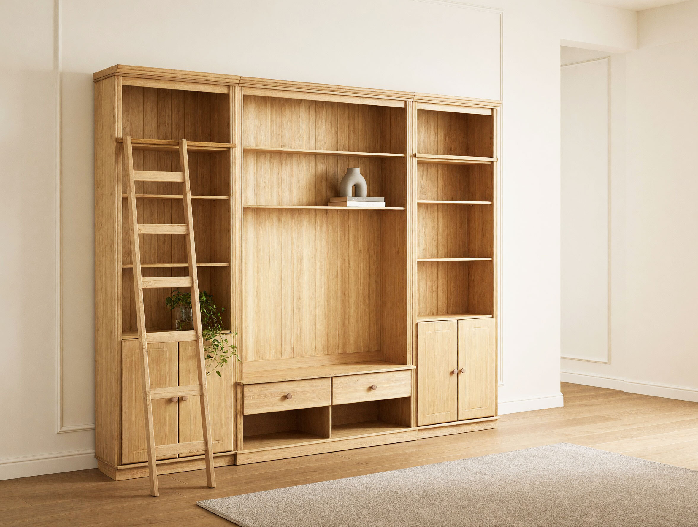 Conjunto para sala de estar Saltoro 107 (Castanho claro)