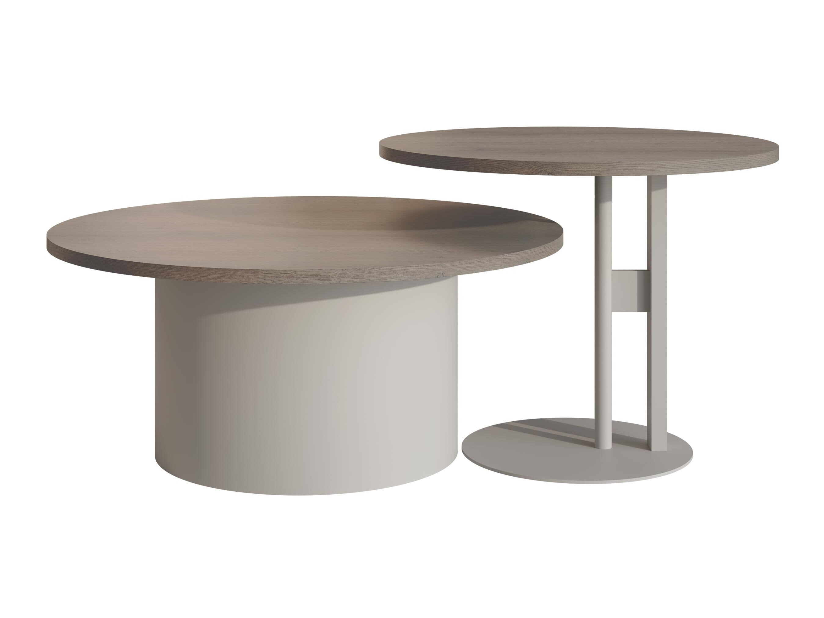 Conjunto de mesa de centro Oswego 160 (Carvalho)