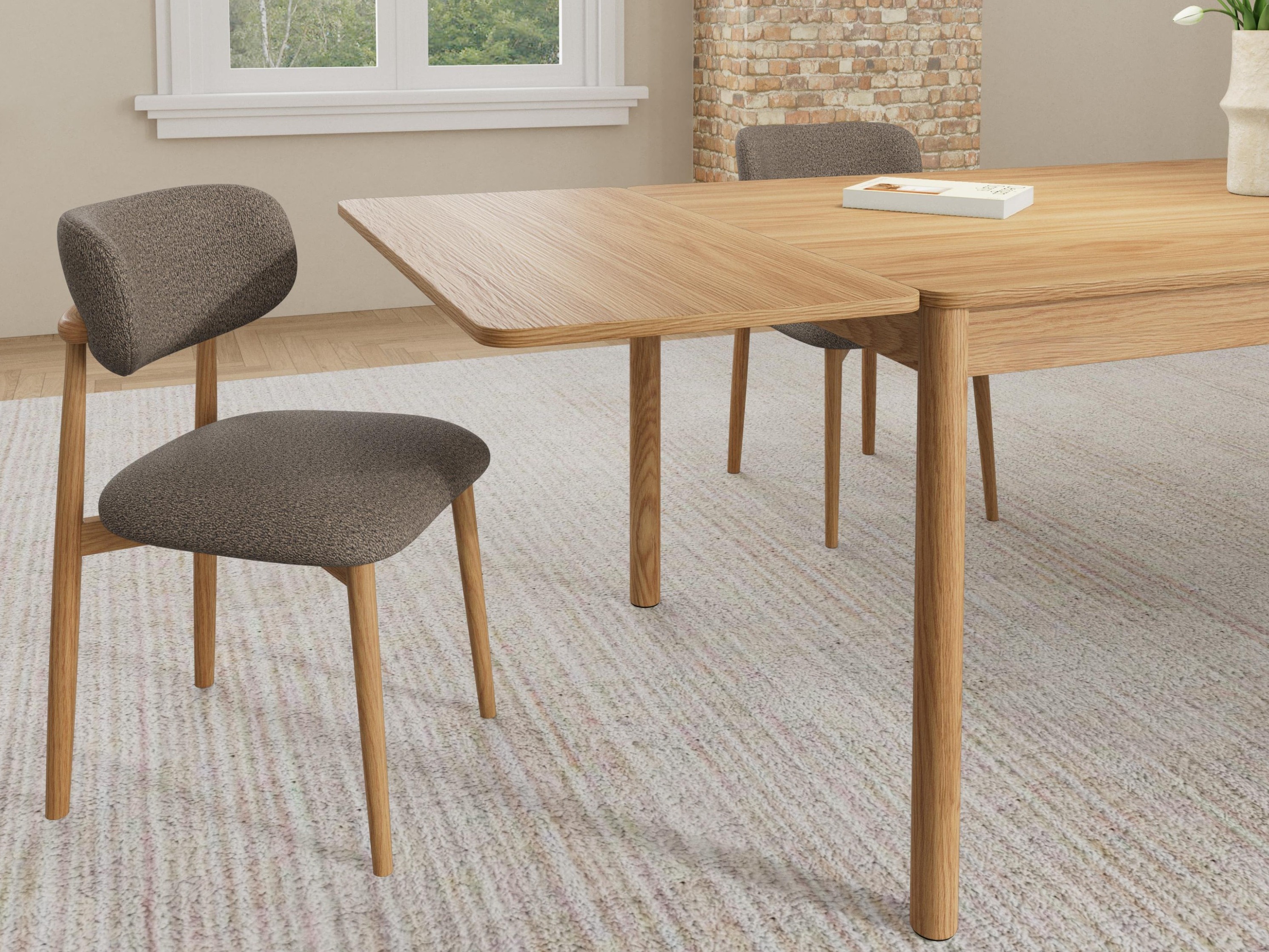 Cadeira Norsica 1060 (Carvalho + Taupe)