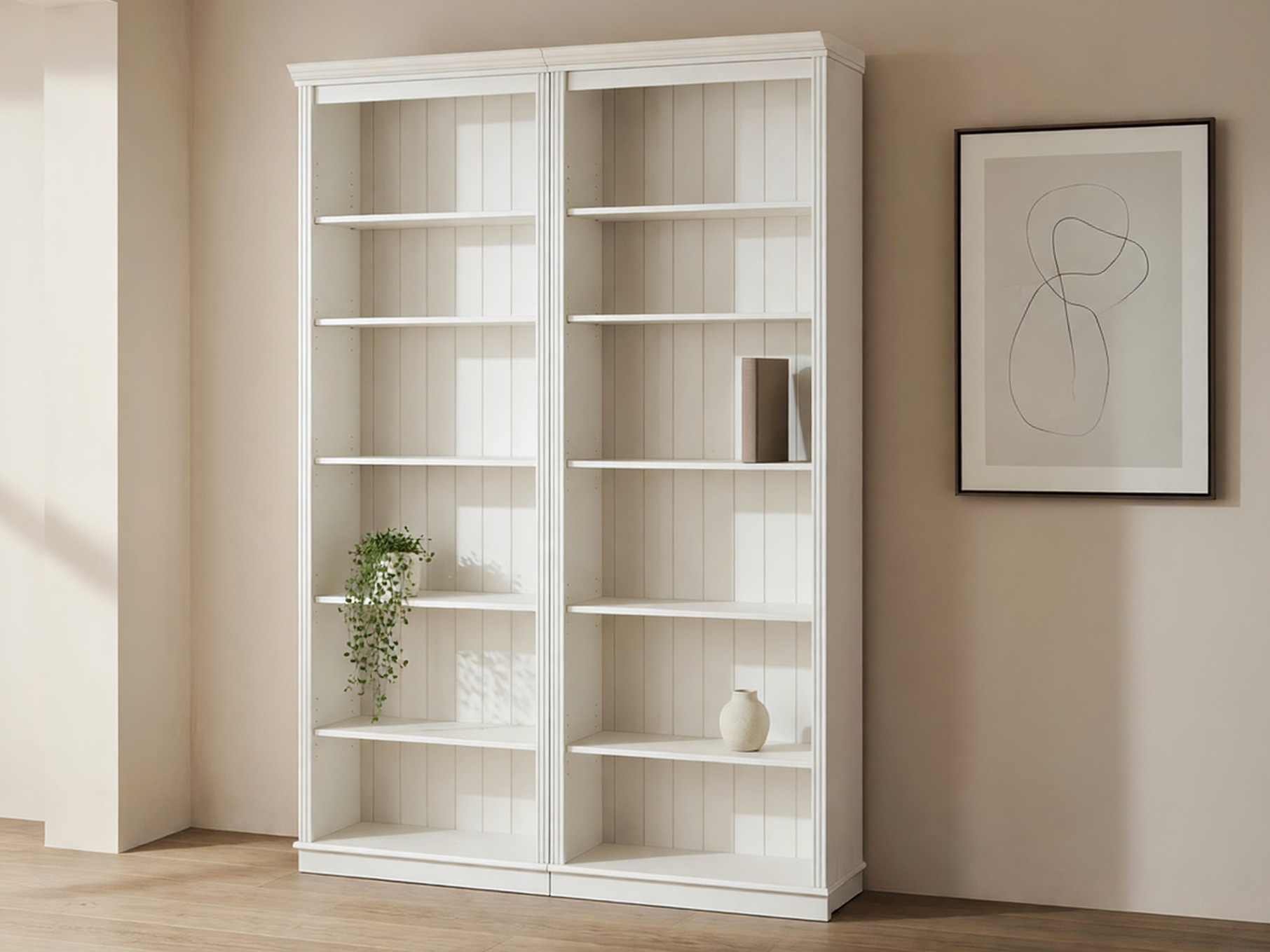 Conjunto de estante Saltoro 116 (Branco)