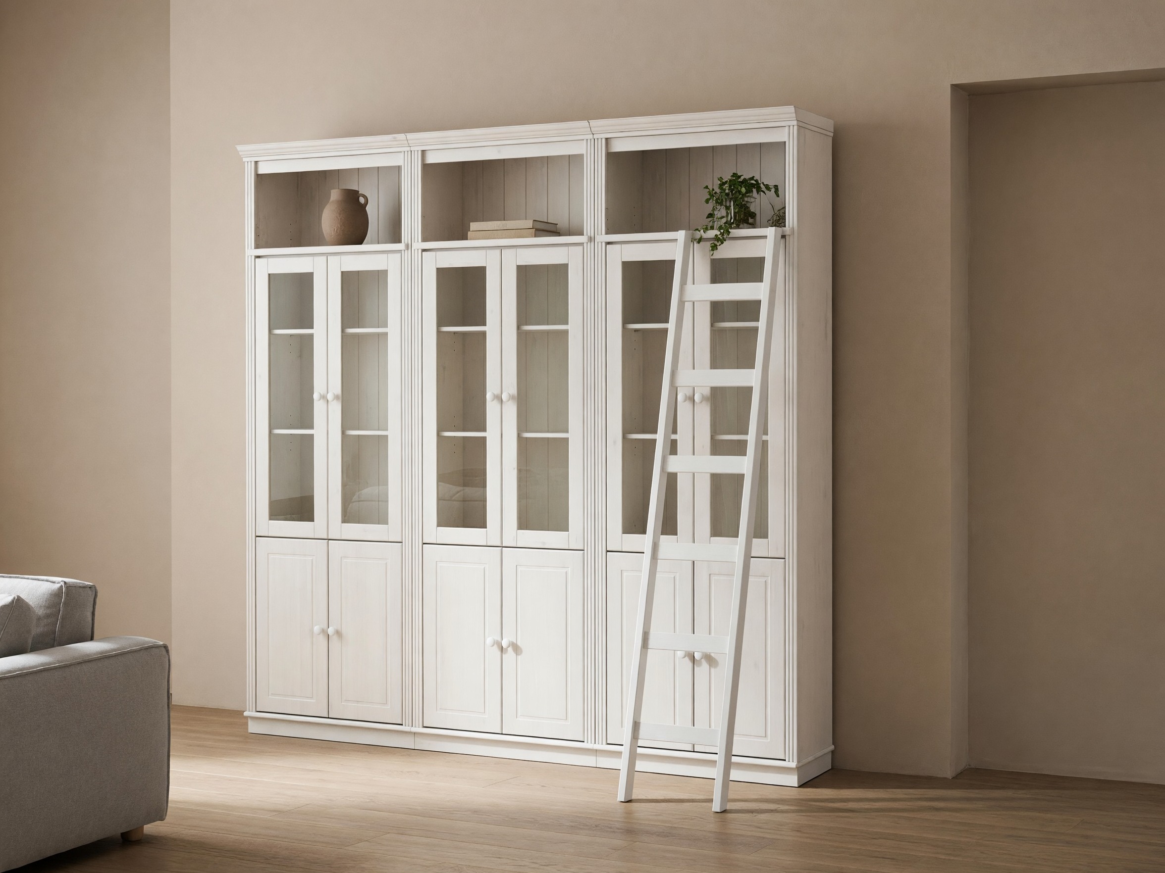 Conjunto de estante Saltoro 130 (Branco)