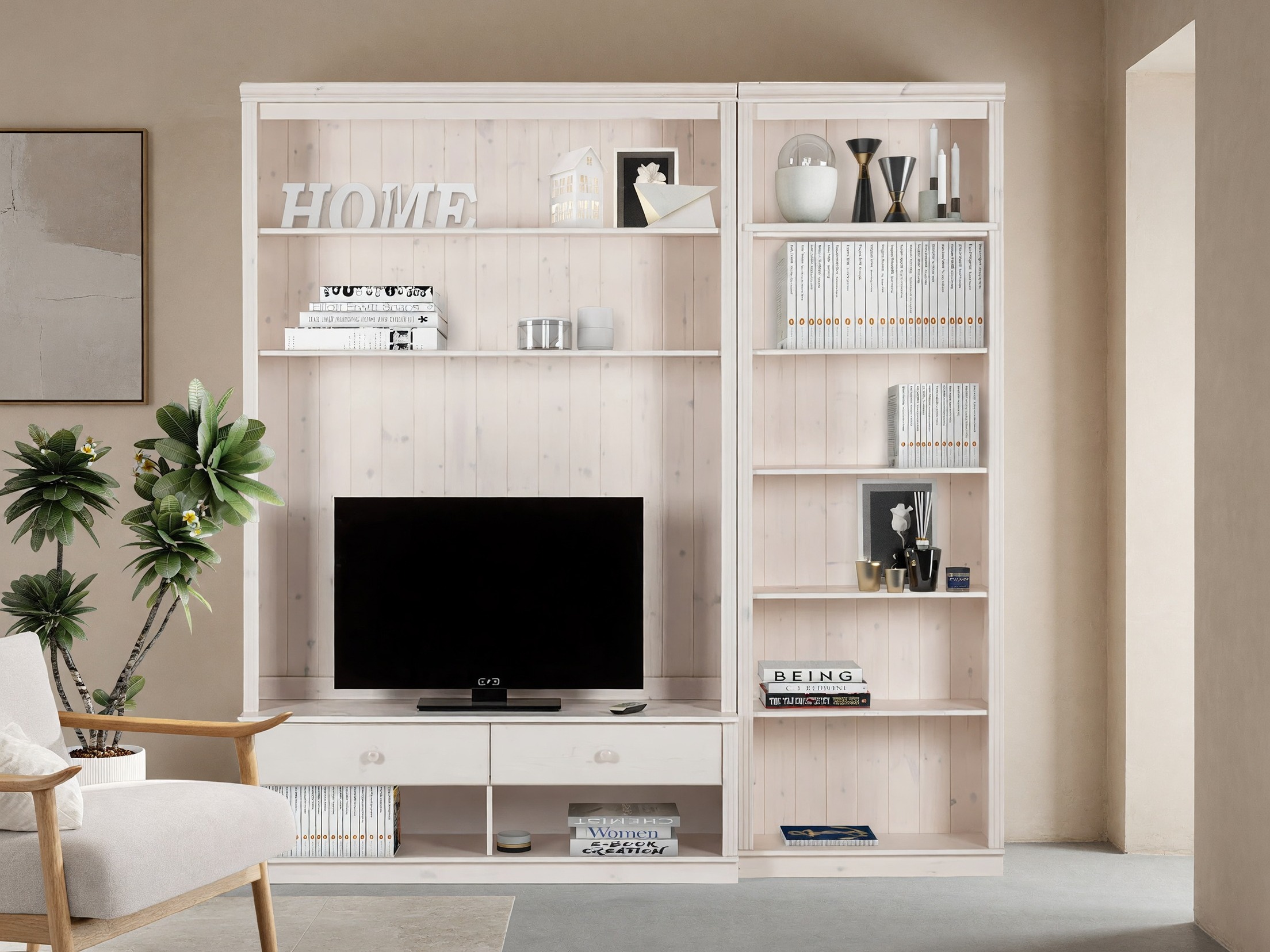 Conjunto para sala de estar Saltoro 106 (Branco)