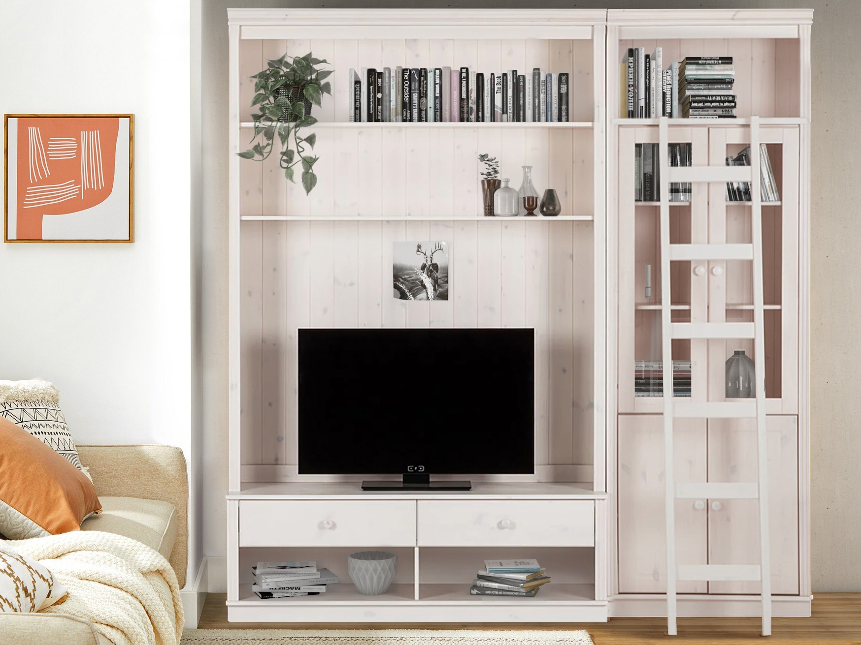 Conjunto para sala de estar Saltoro 125 (Branco)