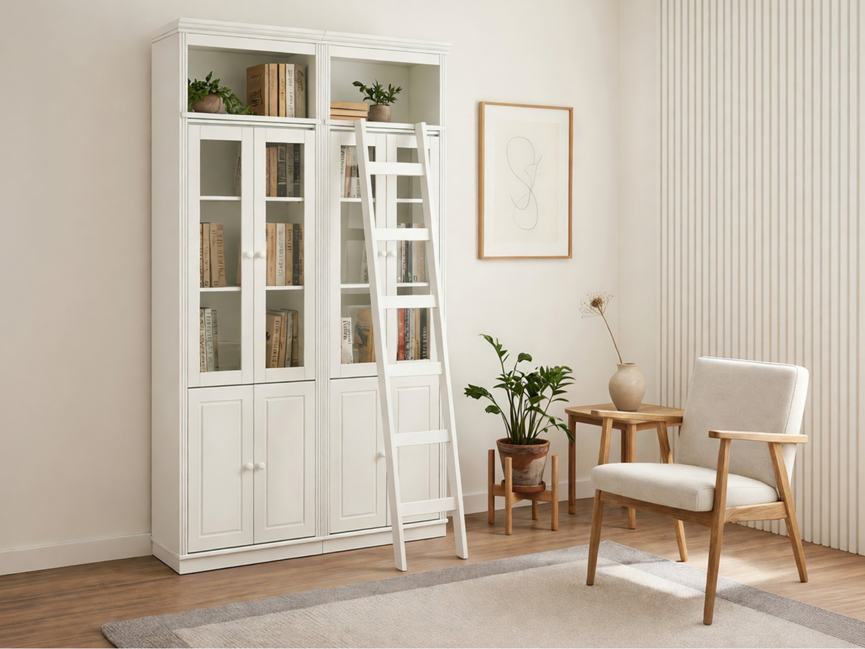 Conjunto de estante Saltoro 120 (Branco)