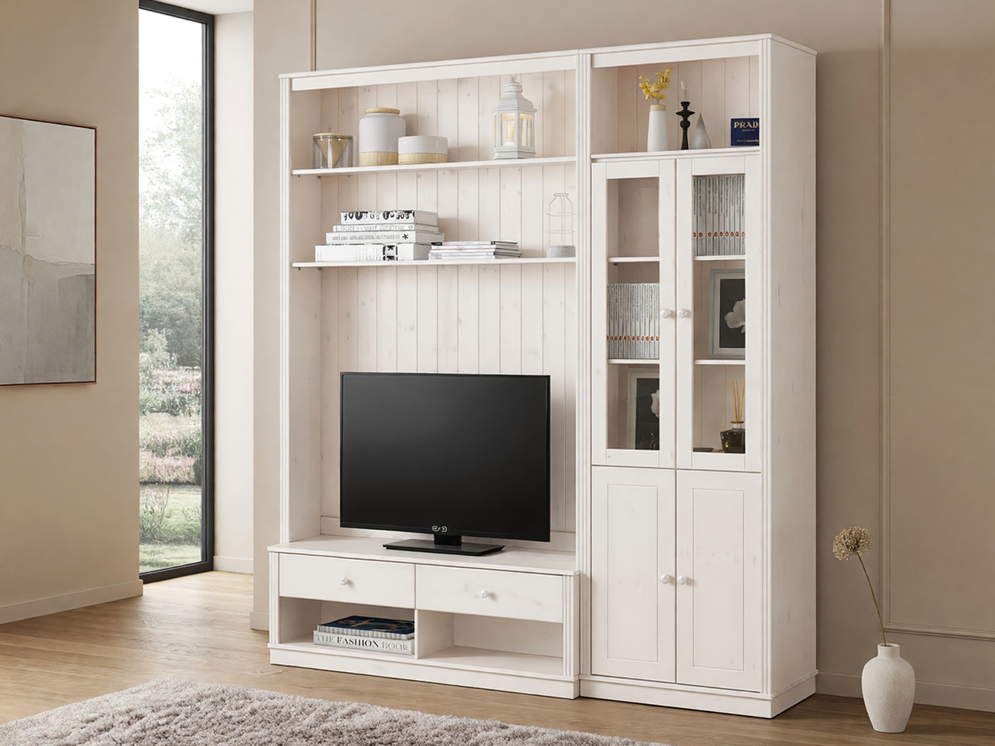 Conjunto para sala de estar Saltoro 124 (Branco)