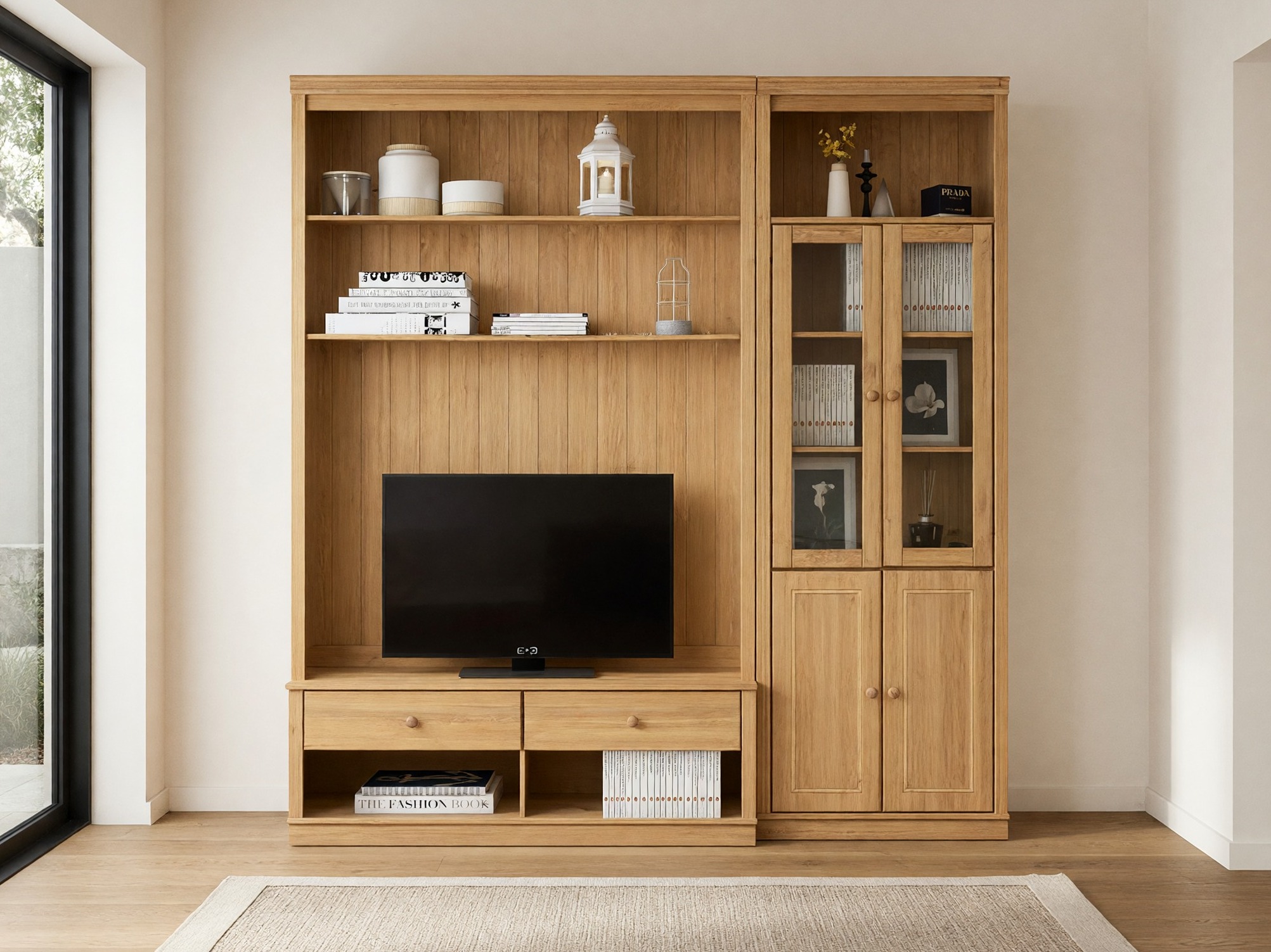 Conjunto para sala de estar Saltoro 124 (Castanho claro)