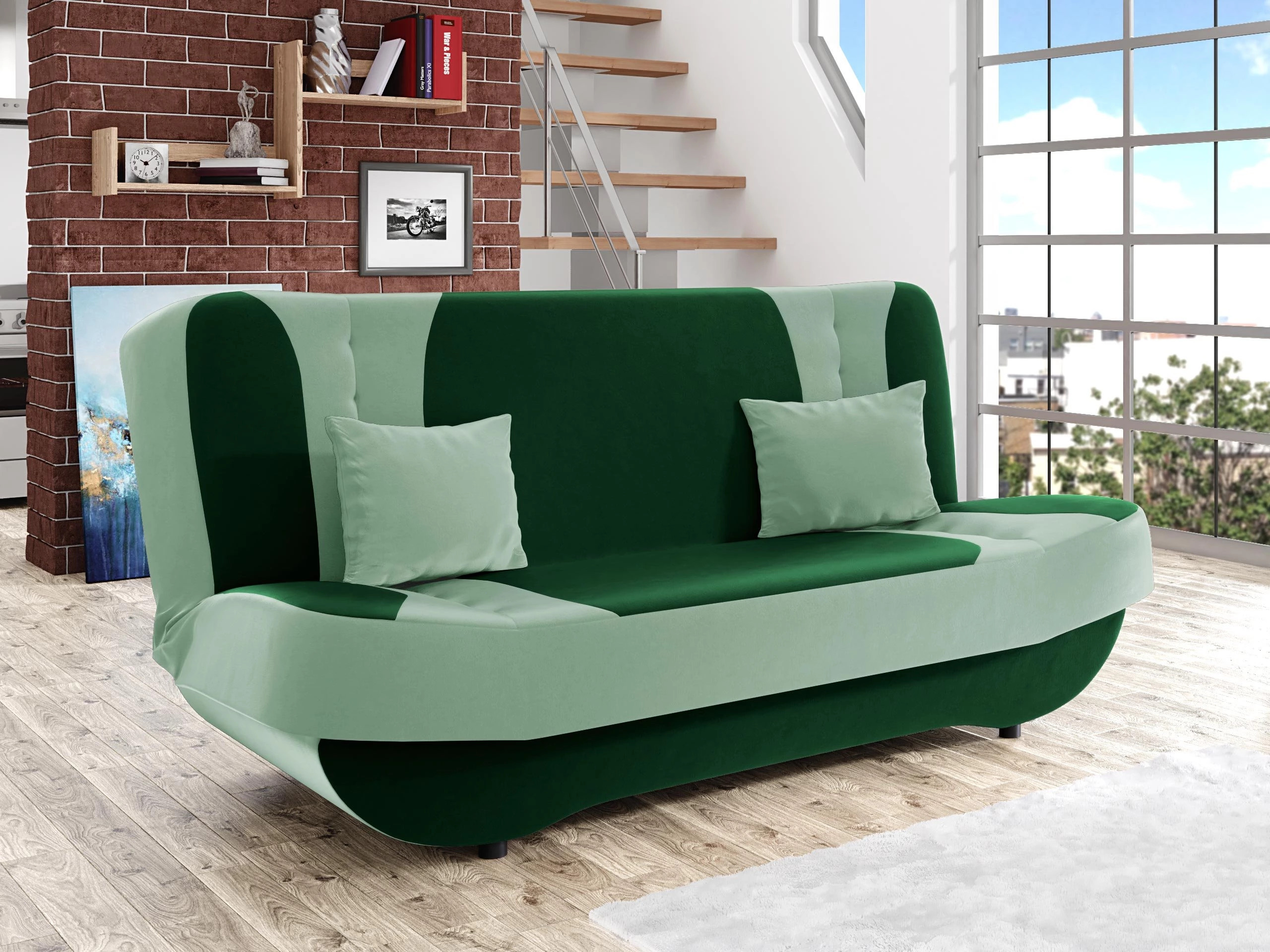 Sofá-cama Comfivo Cervus (Magic Velvet 2225 + Magic Velvet 2227)