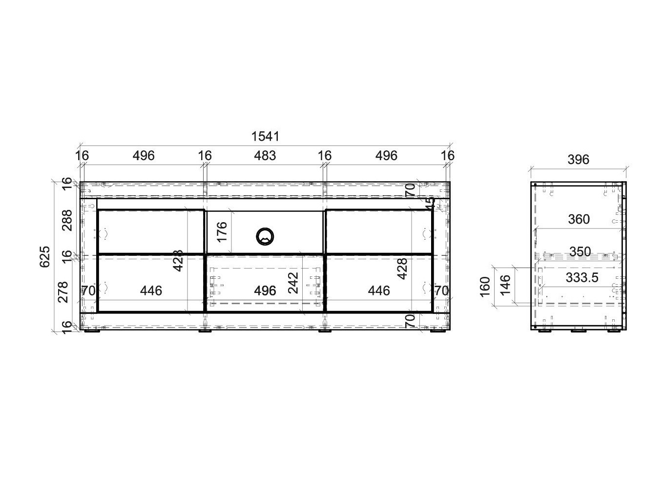 Conjunto para sala de estar Ophtola 120 (Esquerda)