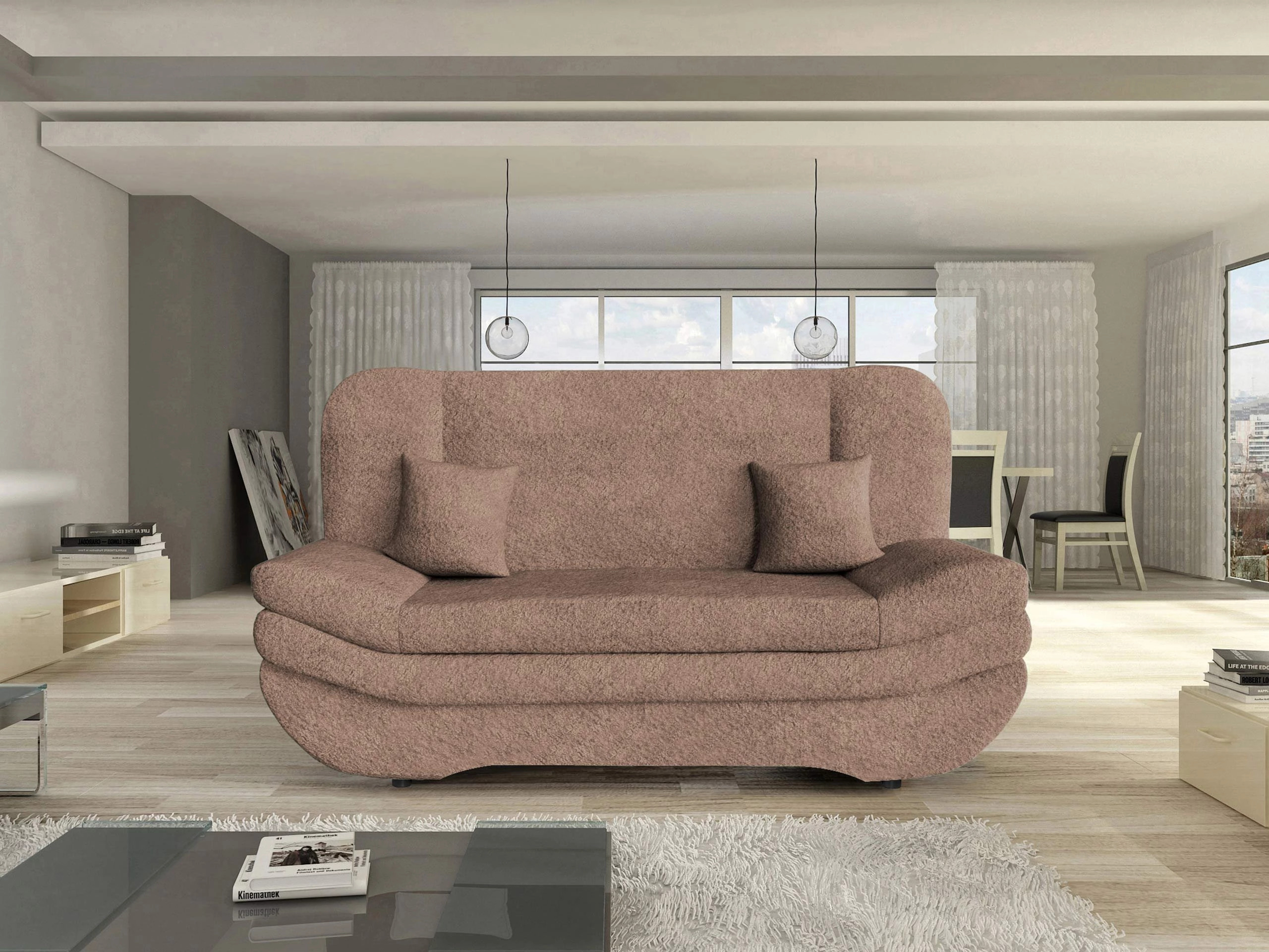 Sofá-cama Comfivo Silva (Coral 45)
