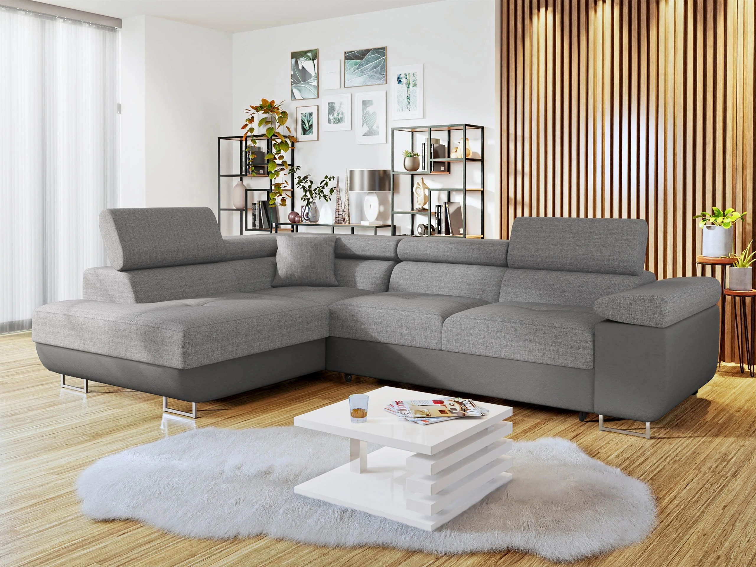 Sofá de canto Comfivo Vinetum (Soft 029 + Lux 05)