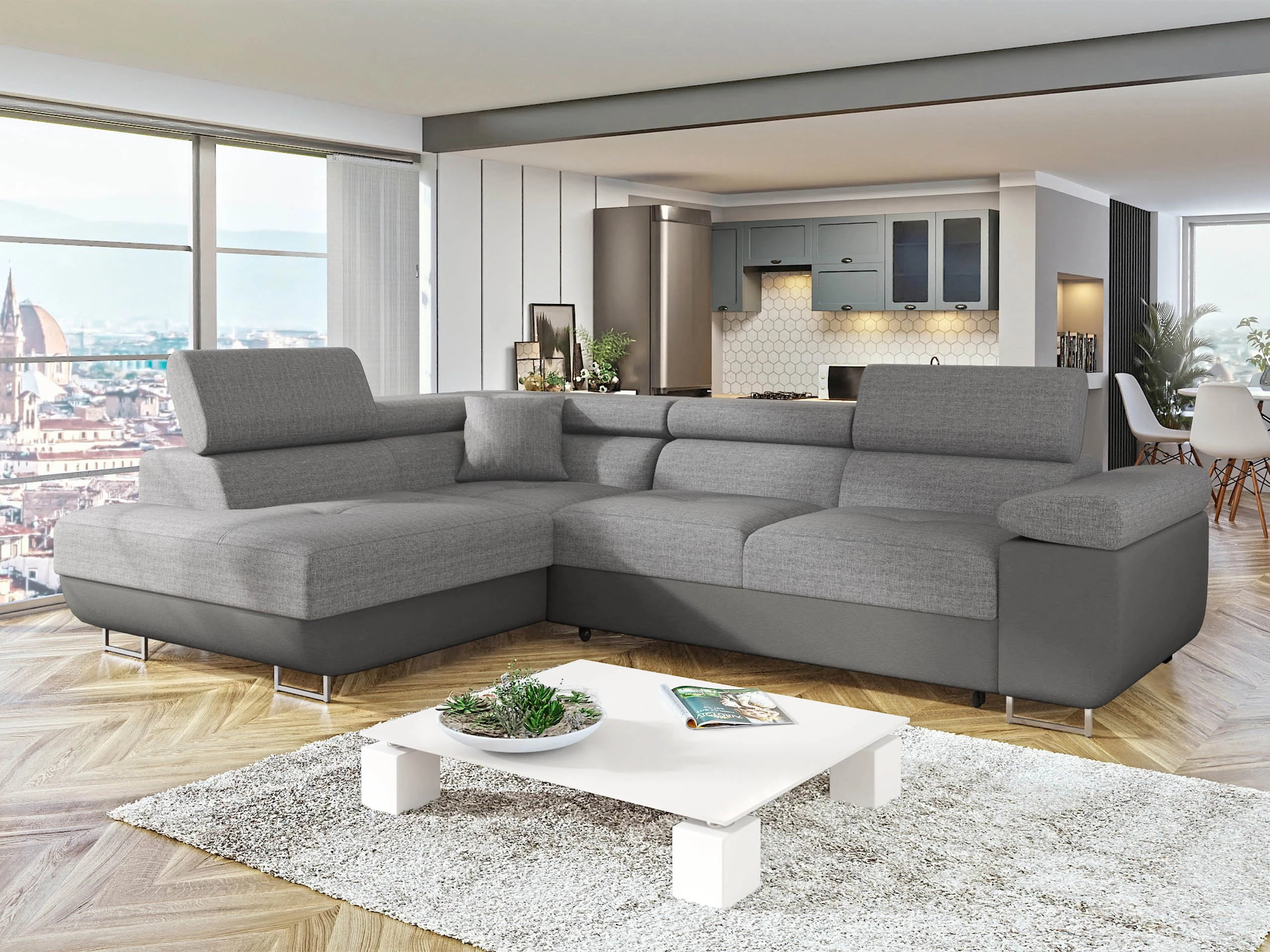 Sofá de canto Comfivo Vinetum (Soft 029 + Lux 05)