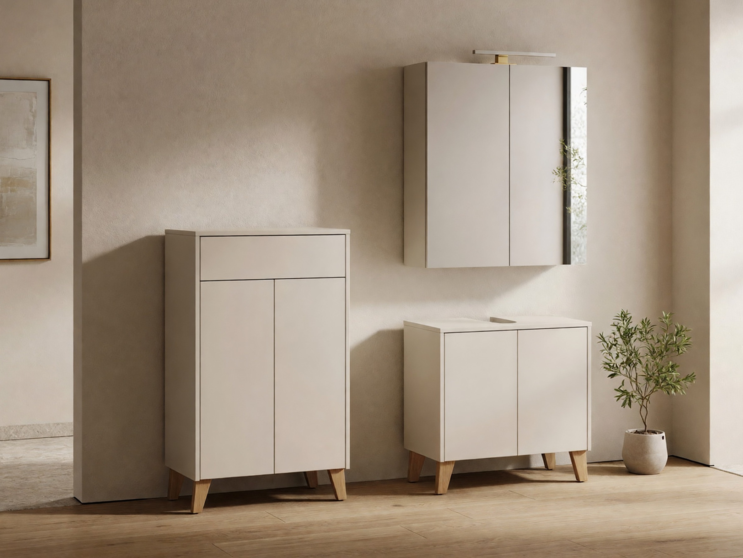 Armário colocado para casa de banho Voseri 102