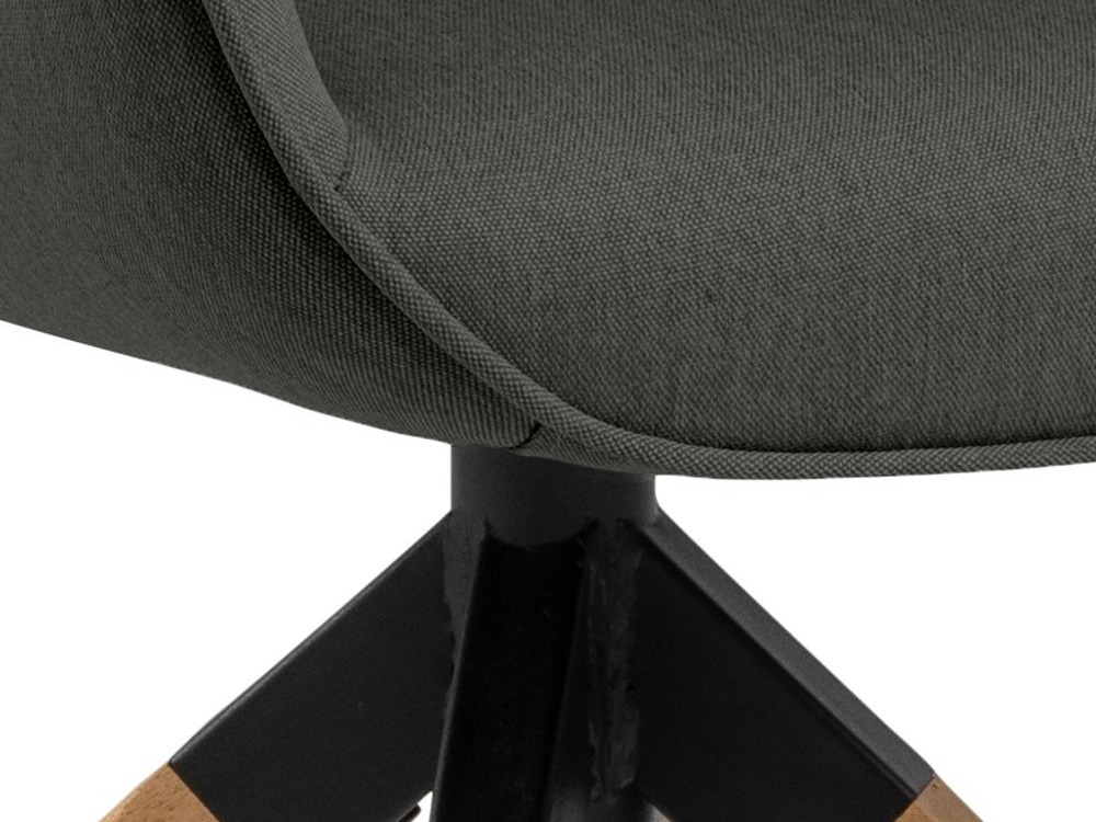 Cadeira Norsica 391 (Cinzento escuro + Madeira clara)