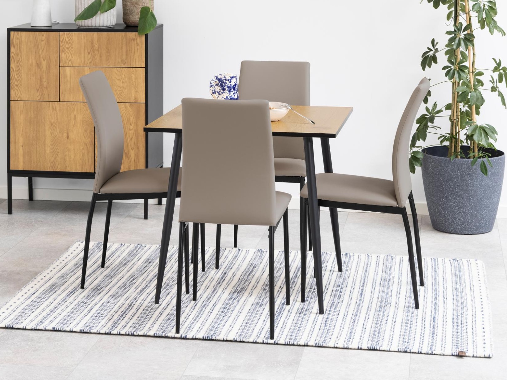 Mesa Norsica 374 (Carvalho selvagem + Preto)