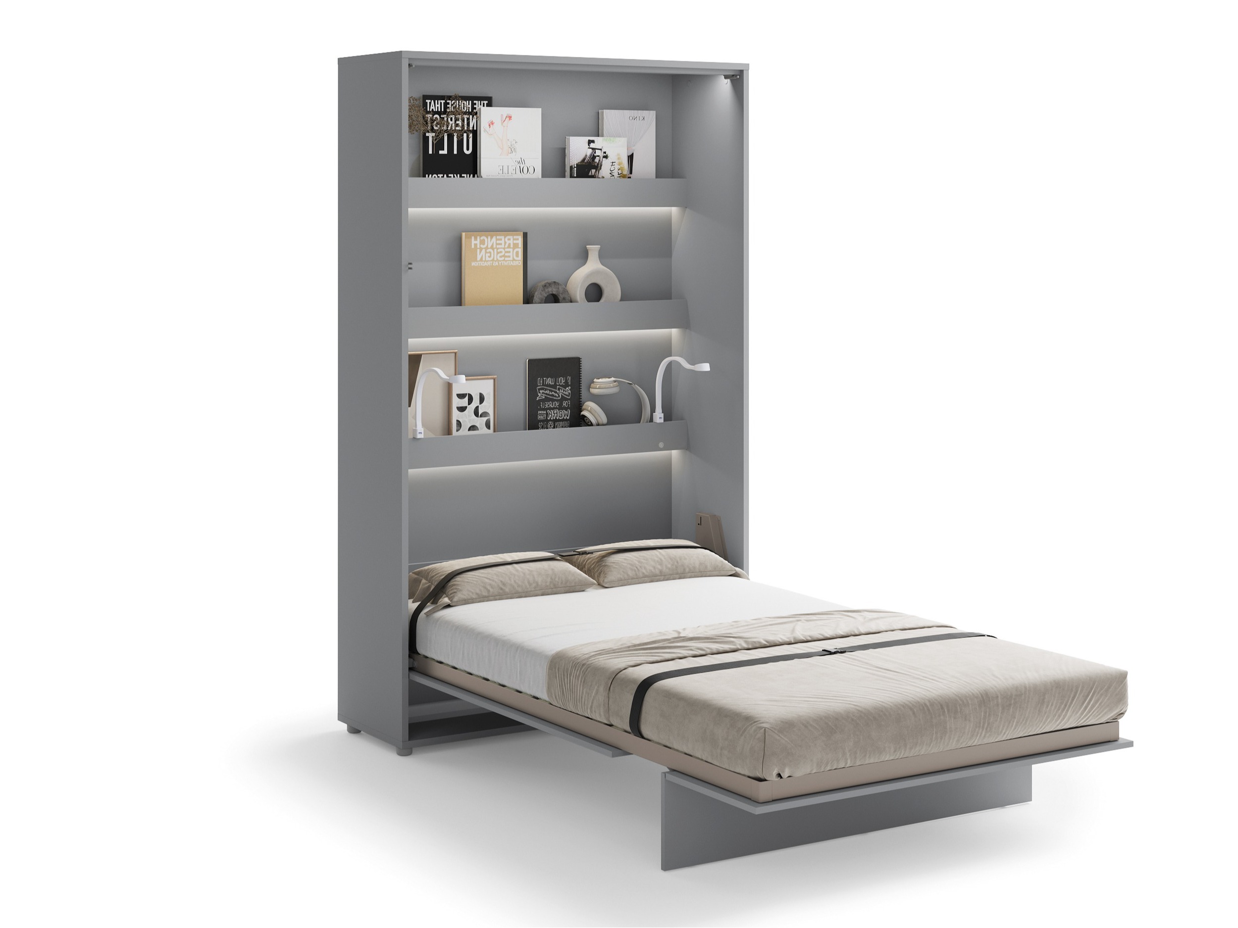 Cama rebatível Concept Lenart (Cinzento)