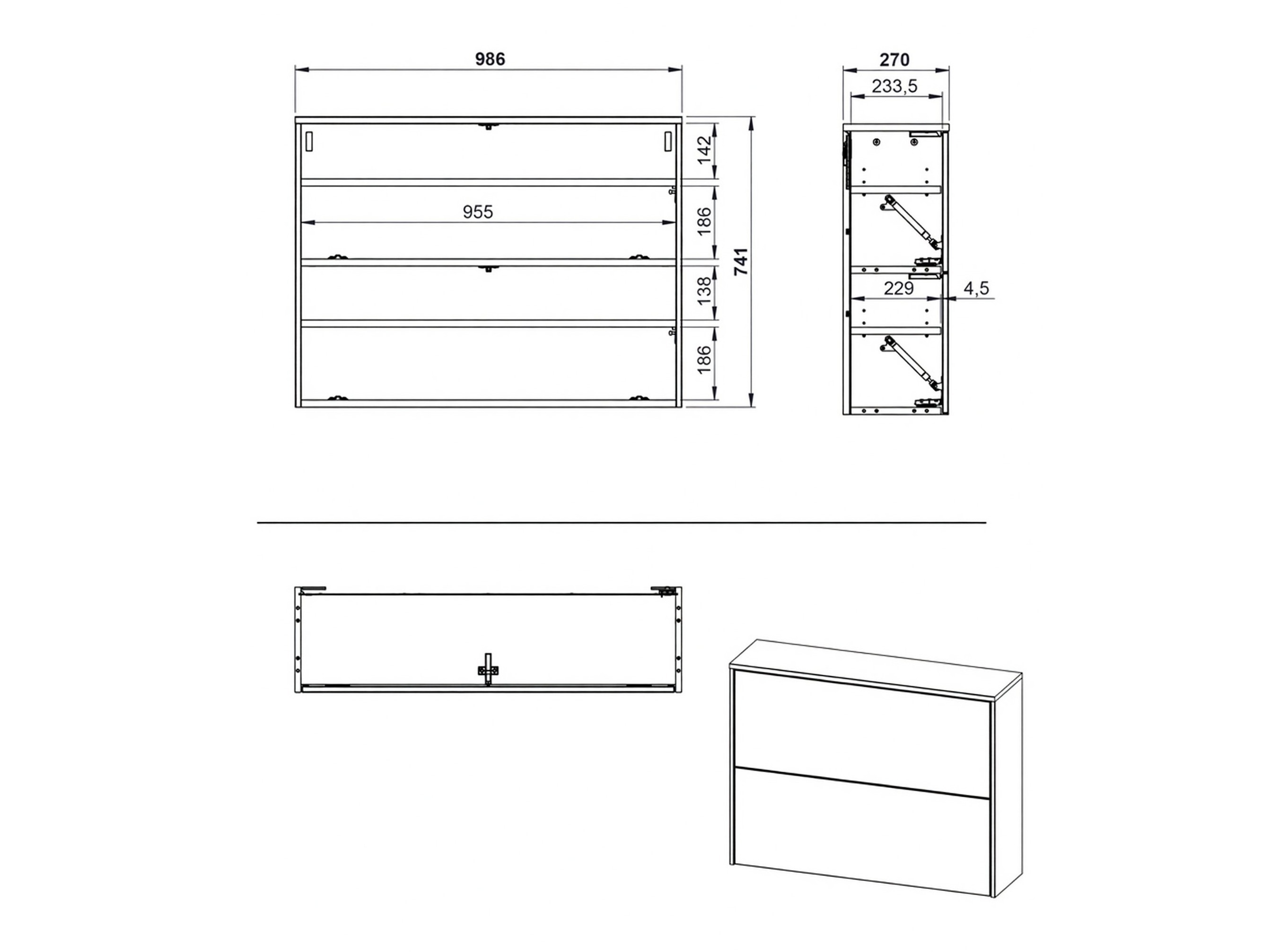 Conjunto para corredor Levfena 103 (Caxemira + Navarra carvalho + Branco)