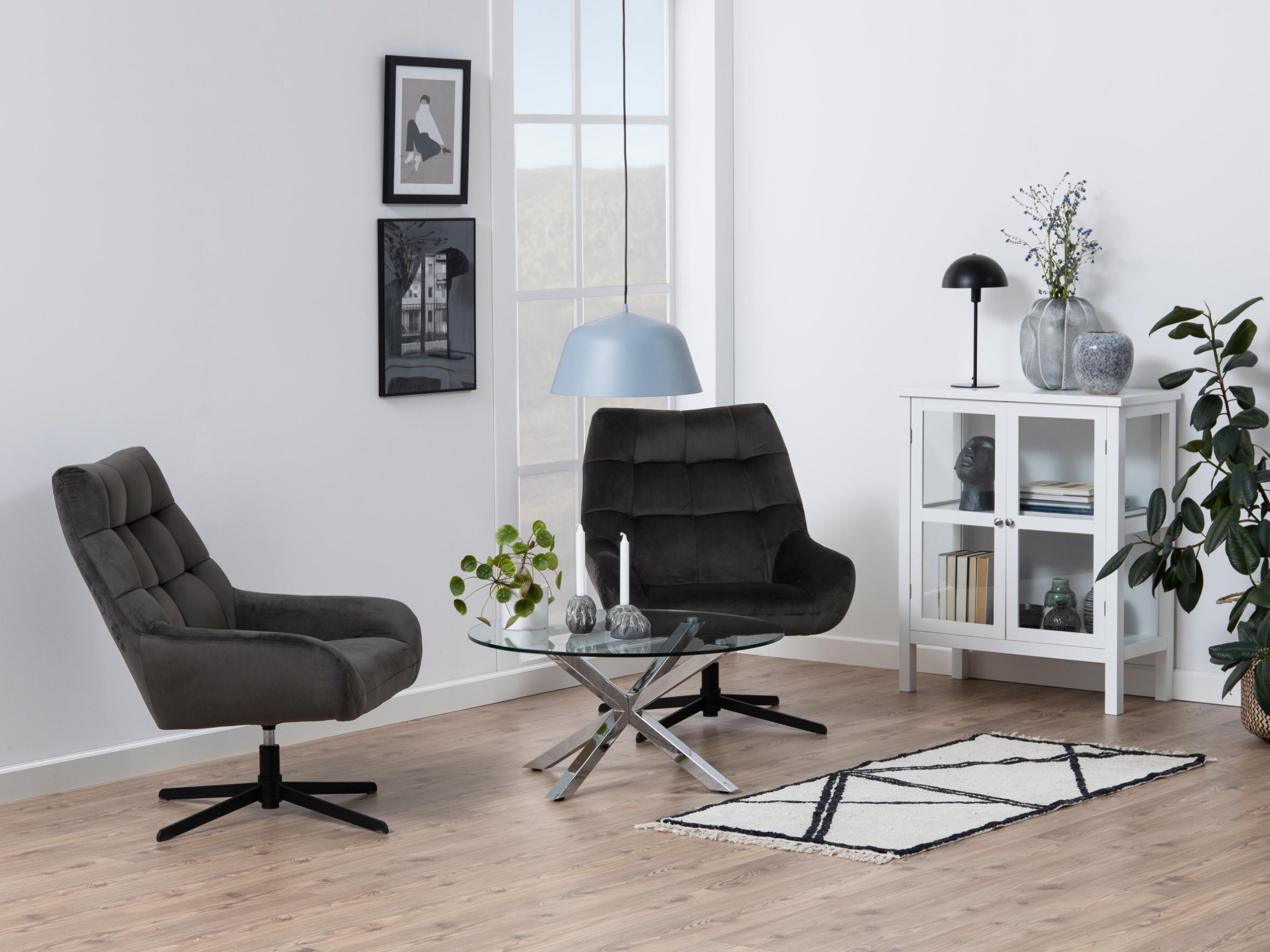 Mesa de centro Norsica 112 (Prateado)