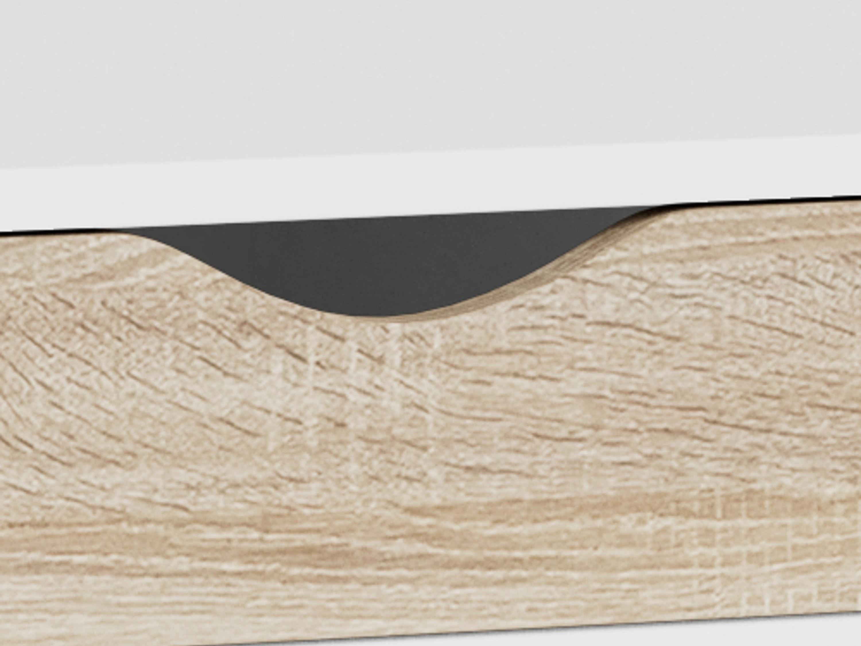 Mesa de escritório Norsica 113 (Branco + Carvalho)