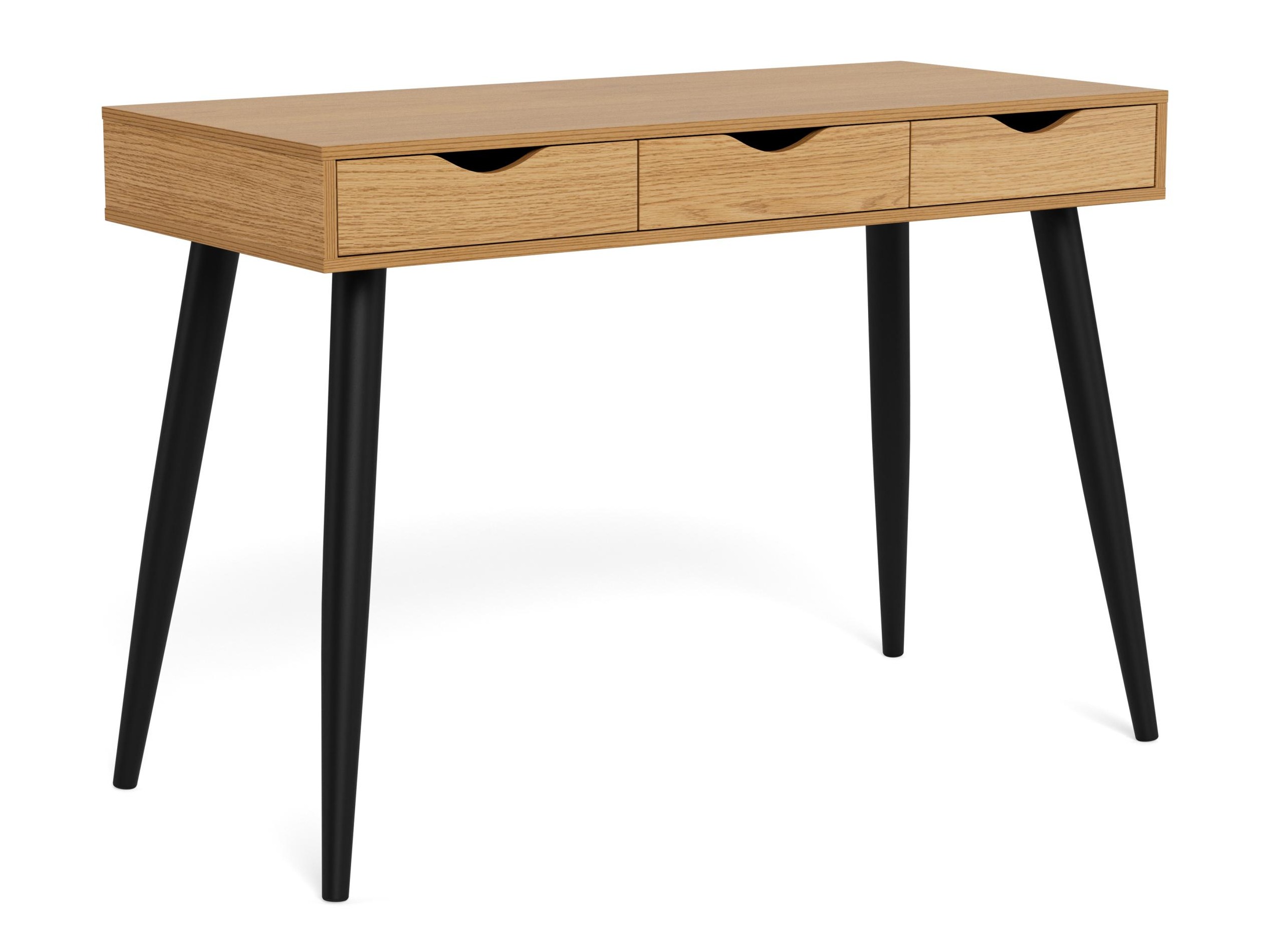 Mesa de escritório Norsica 113 (Carvalho selvagem + Preto)