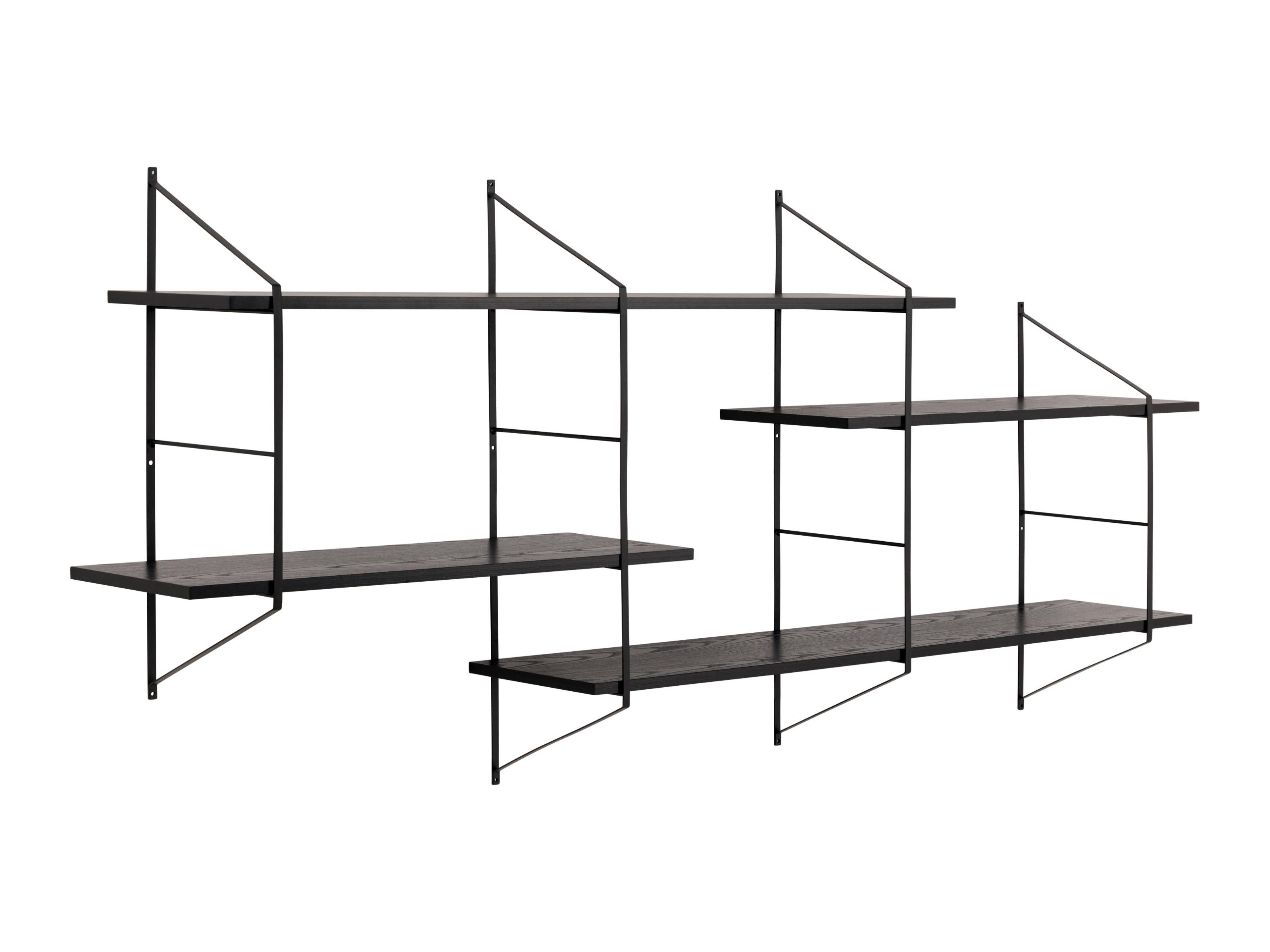 Estante de parede Norsica 447 (Preto)