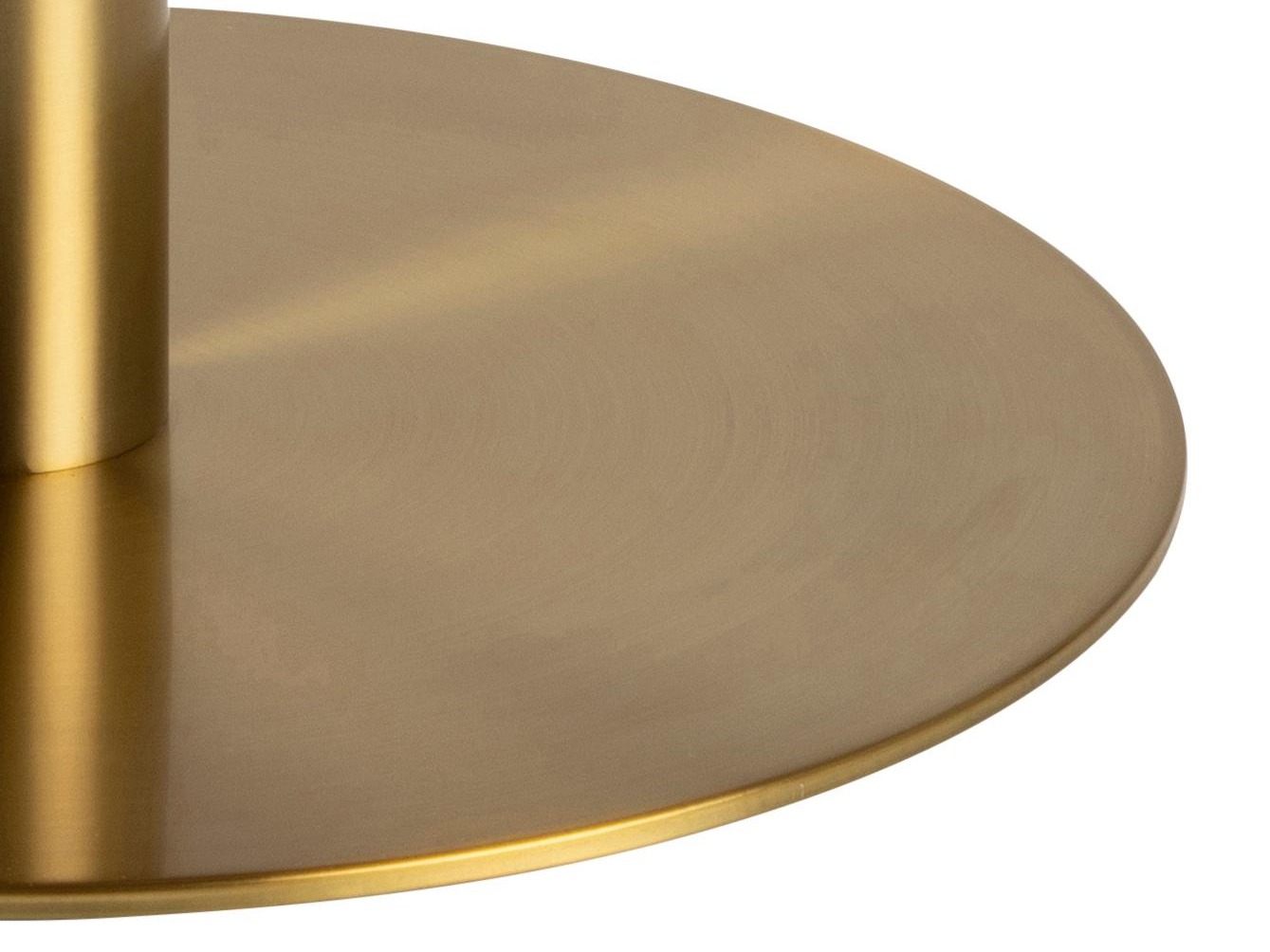 Mesa de centro Norsica 425 (Dourado + Marmore branco)