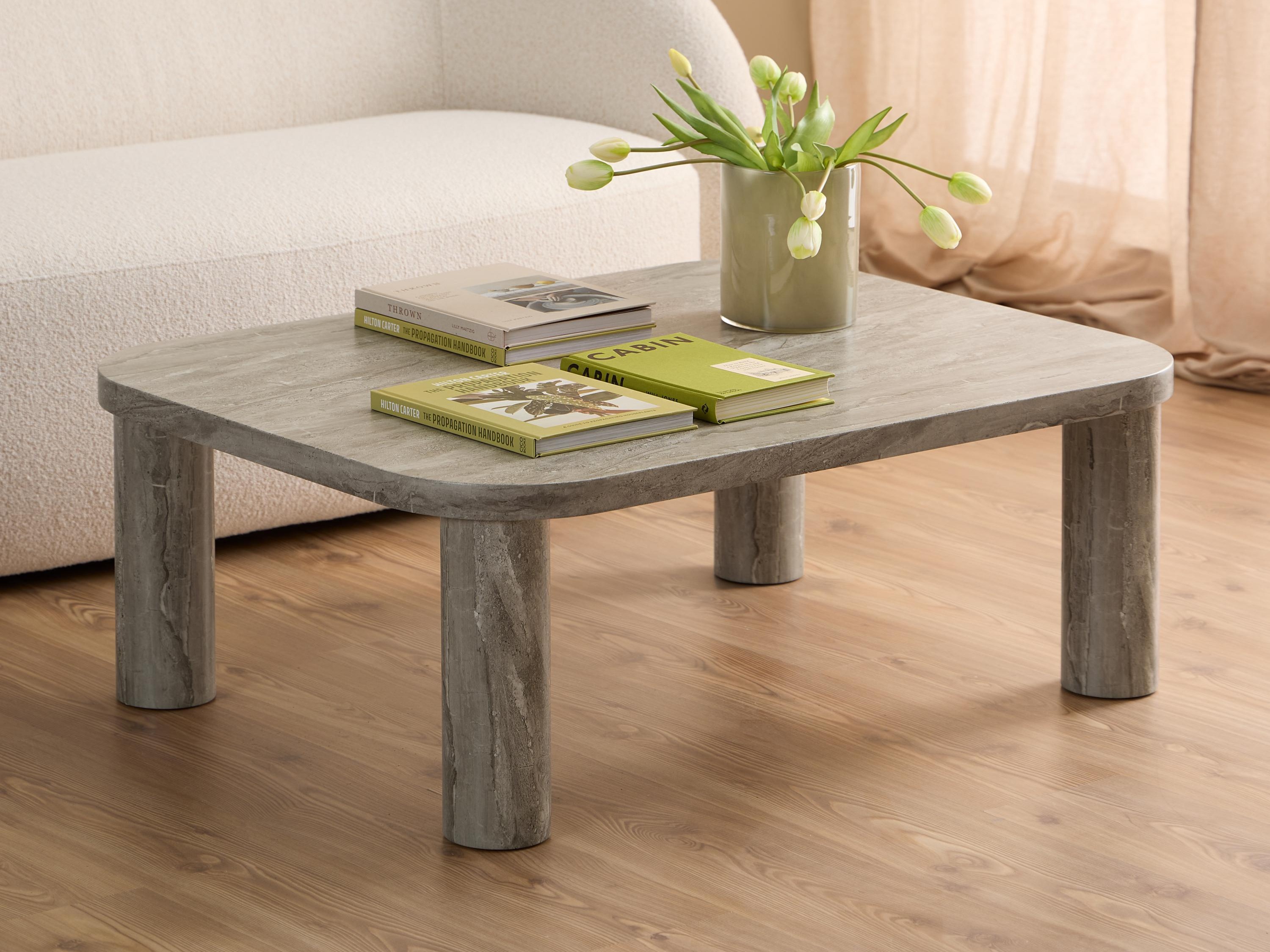 Mesa de centro Norsica 868 (Cinzento mármore)