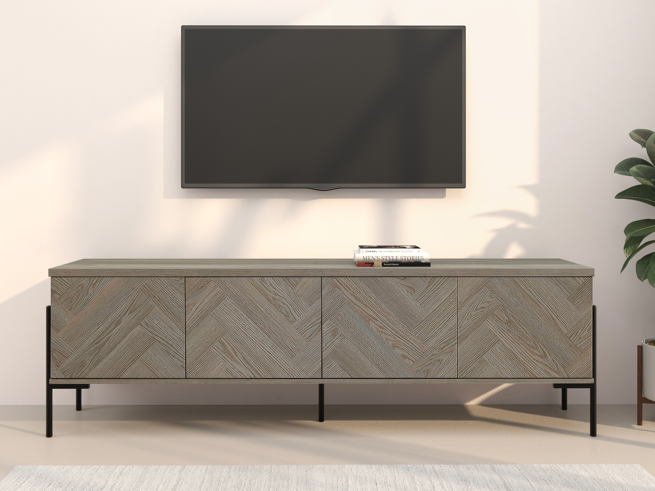 Móvel de TV Denton 1525 (Carvalho)