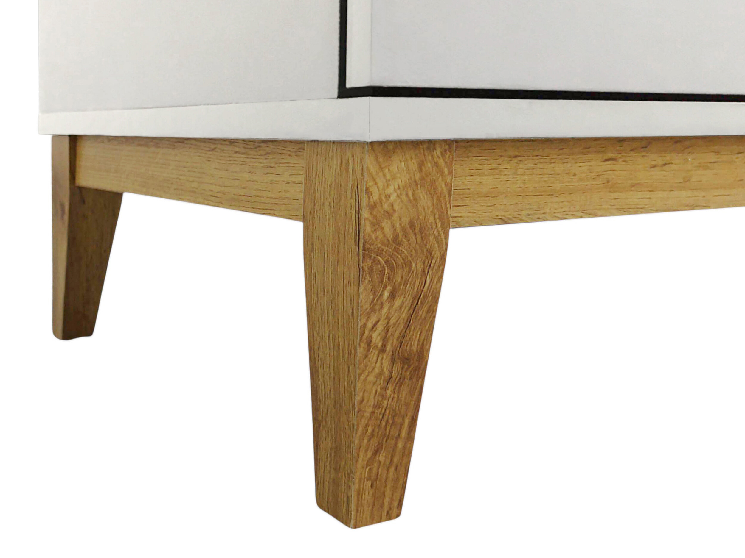 Aparador Felmelo 102 (Branco + Carvalho wotan)