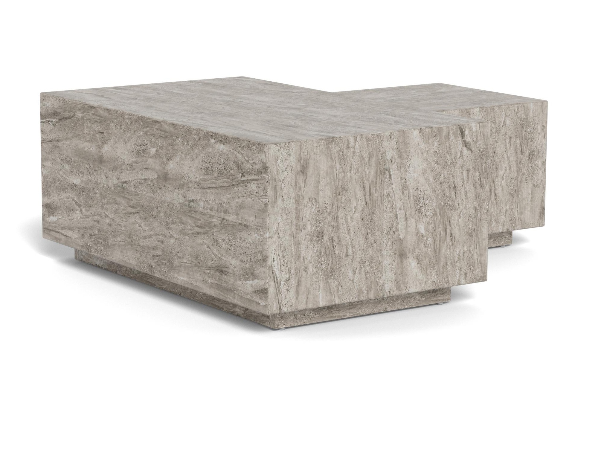 Conjunto de mesa de centro Norsica 894 (Cinzento mármore)