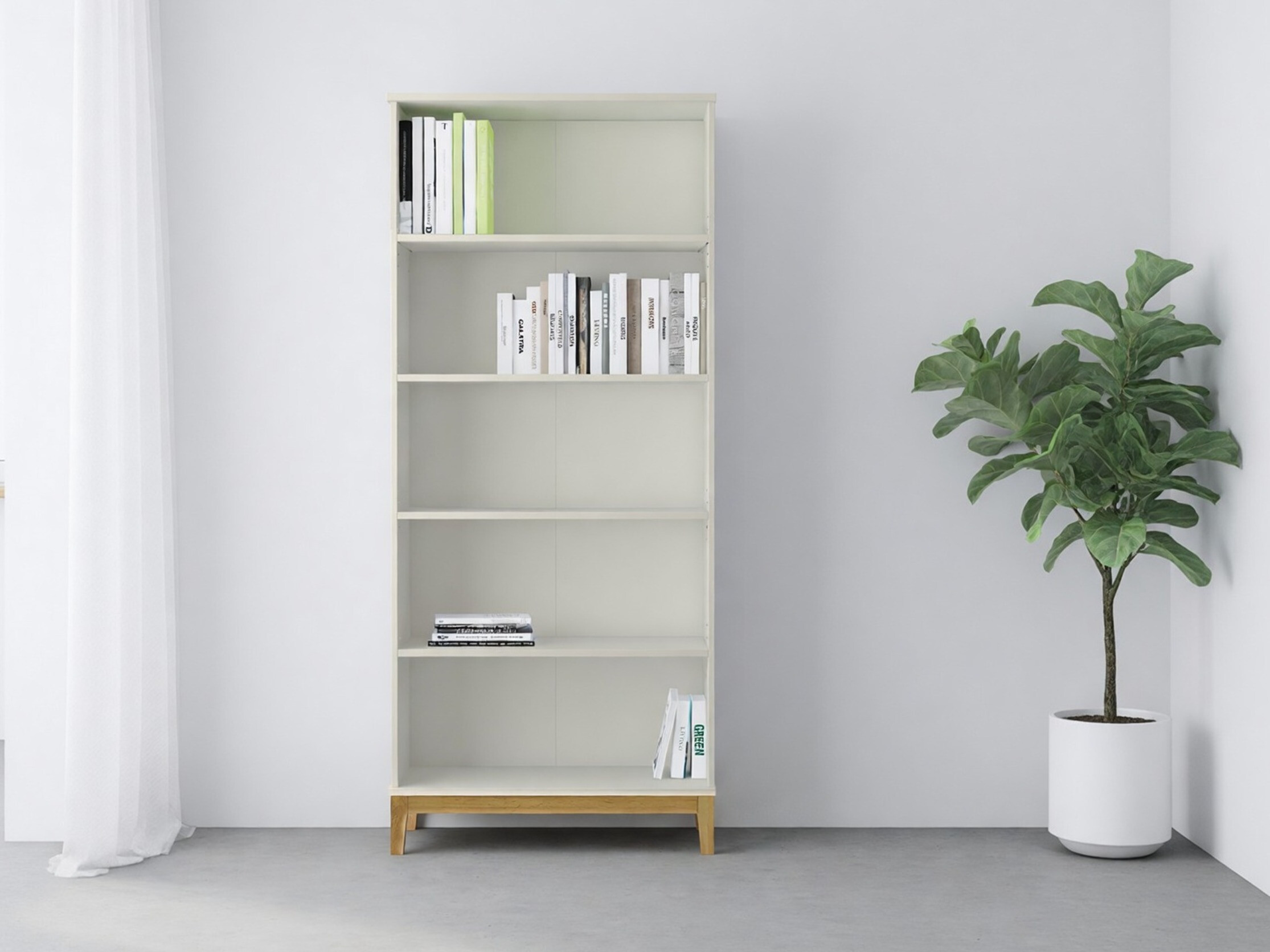 Estante Felmelo 101 (Branco + Carvalho wotan)