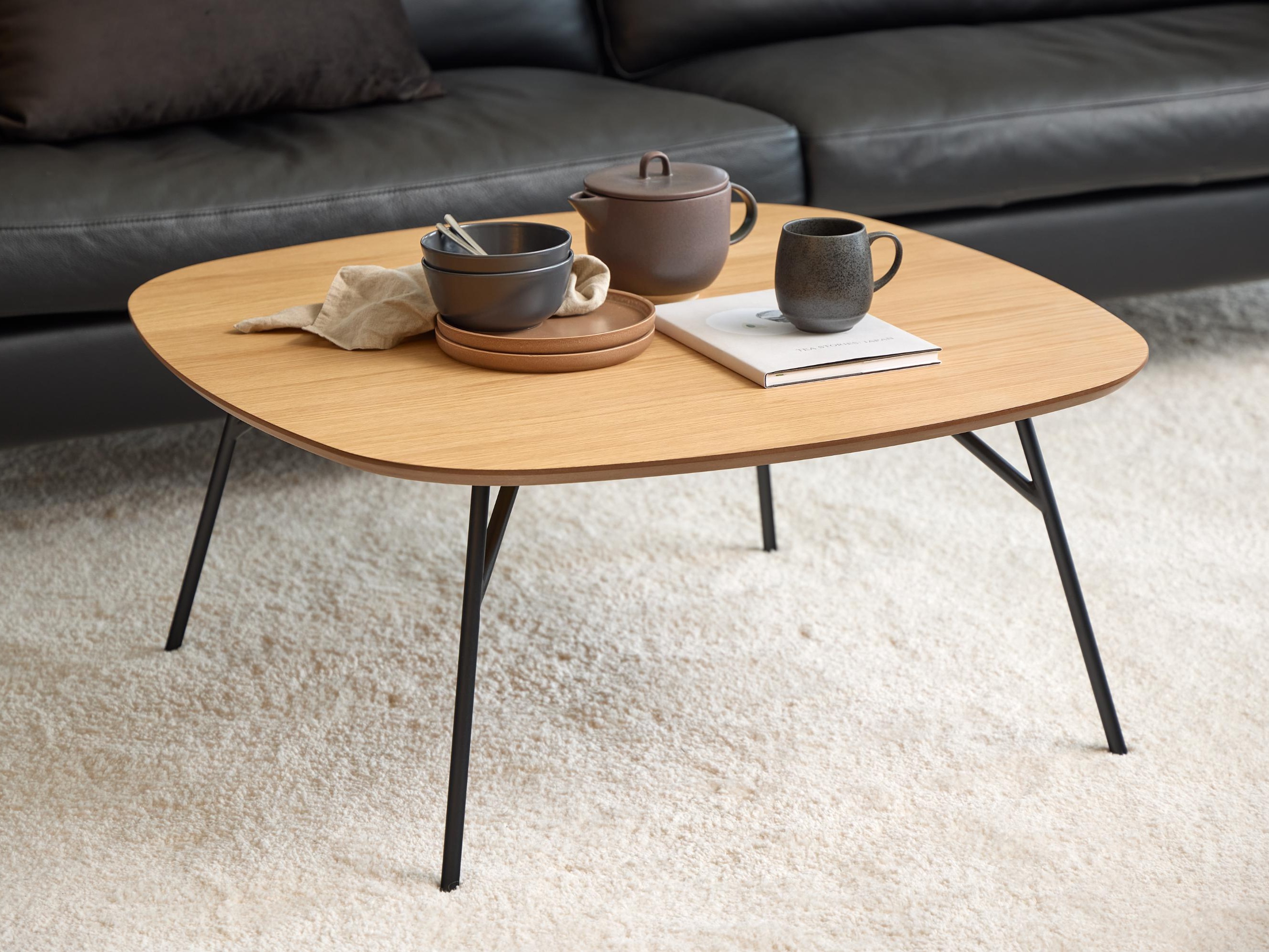 Mesa de centro Norsica 903 (Preto + Castanho)