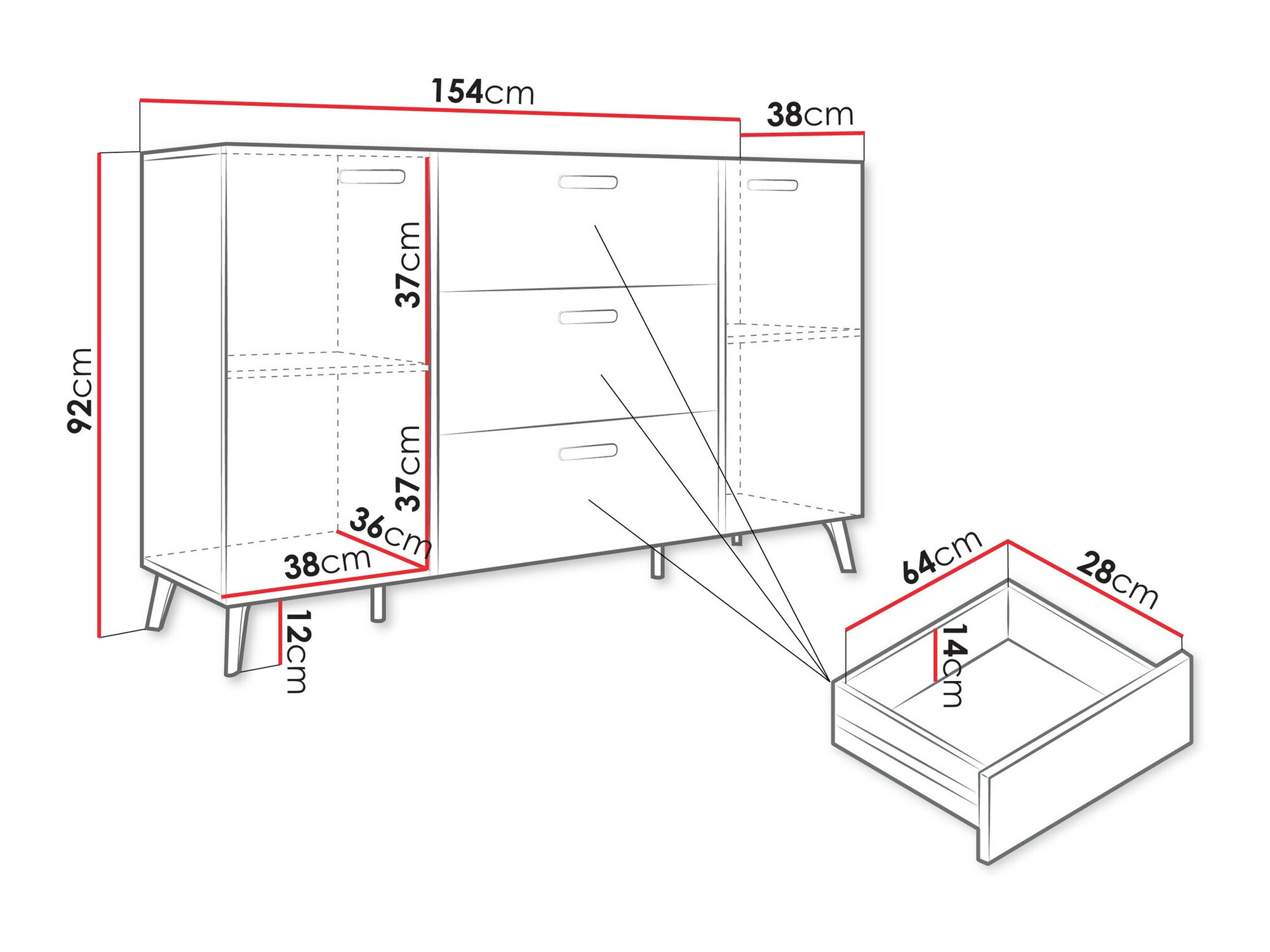 Cómoda SP6714 com um pequeno defeito