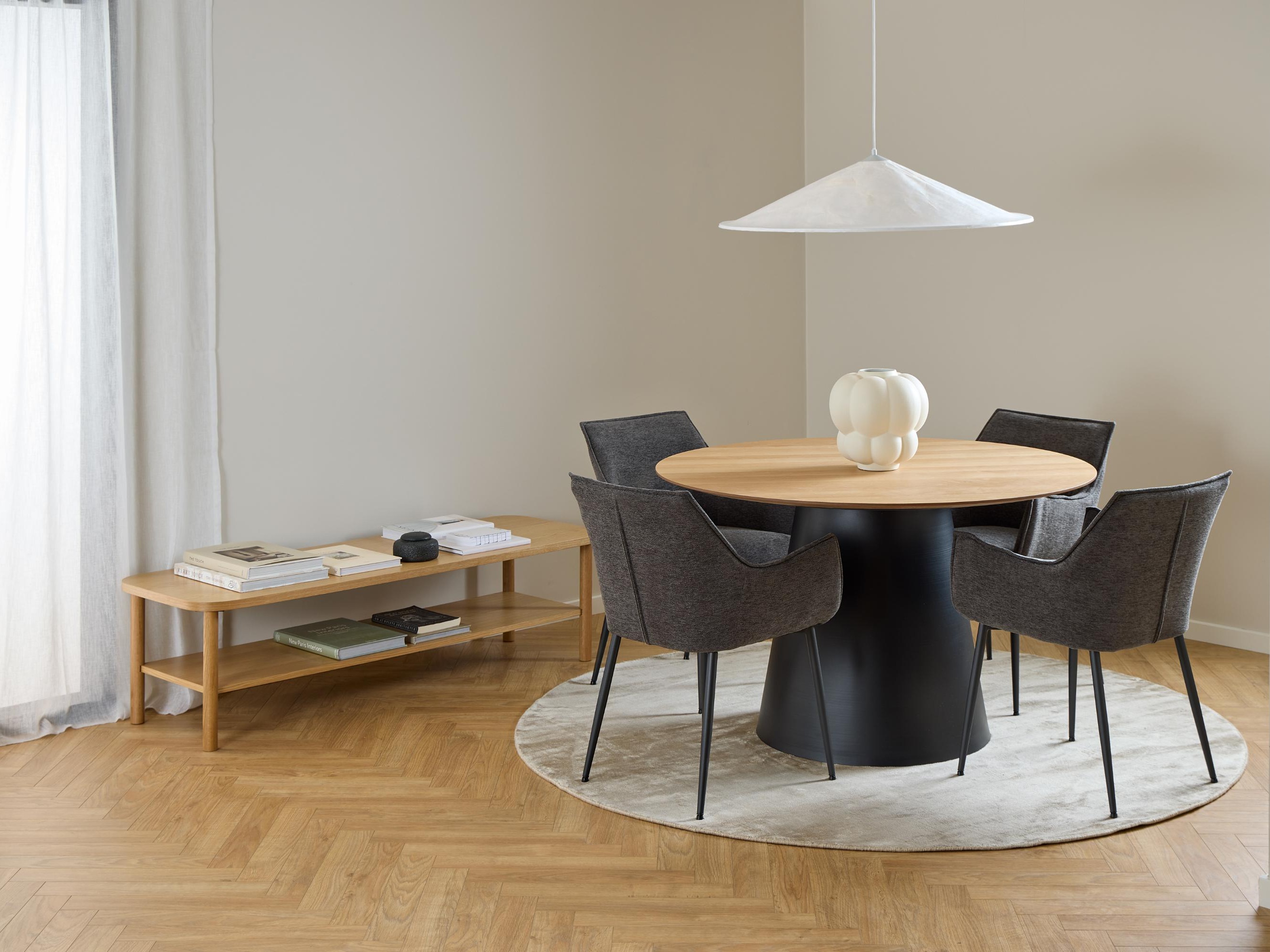 Mesa Norsica 909 (Preto + Carvalho)