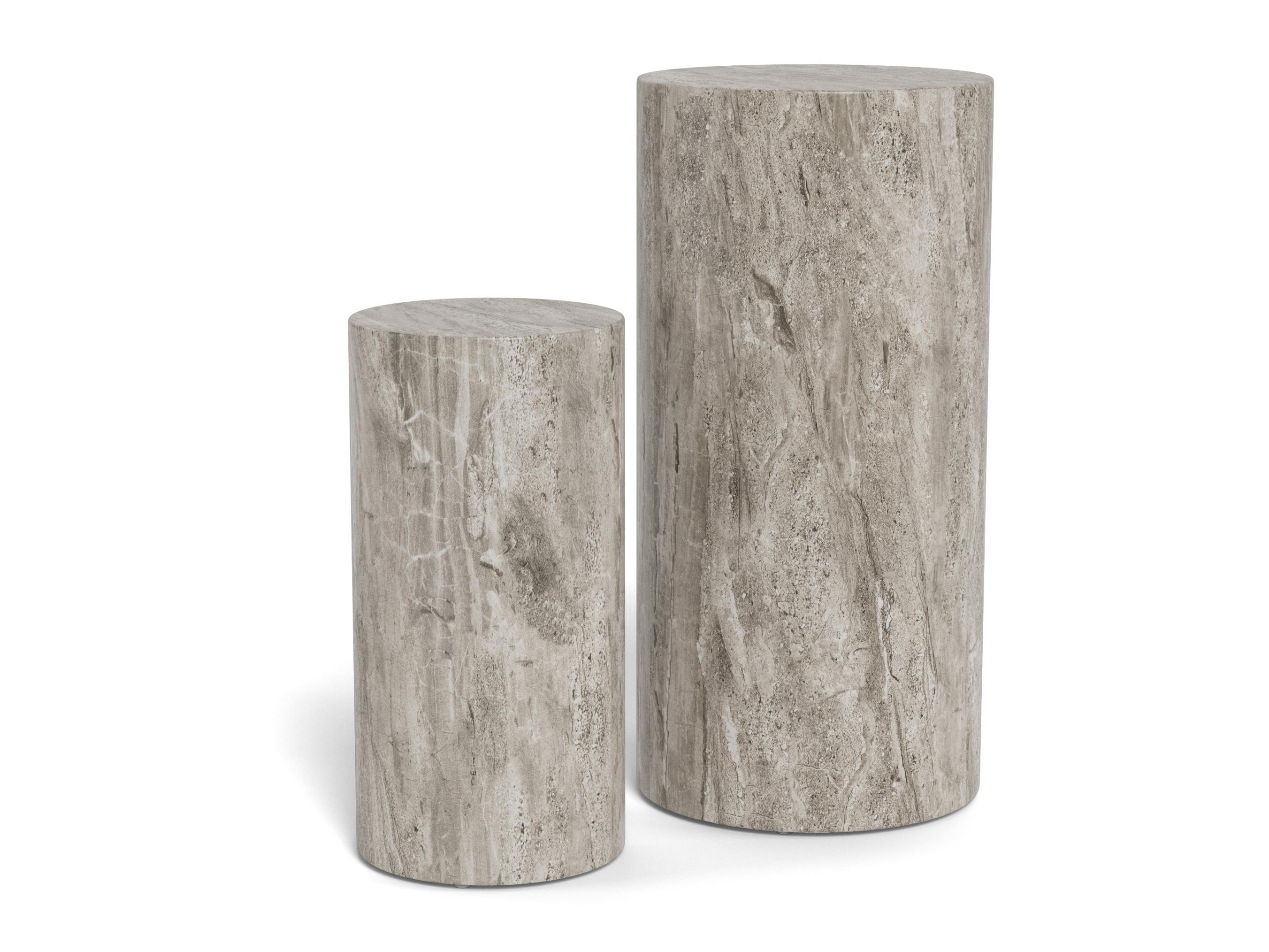 Conjunto de mesas de apoio Norsica 912 (Cinzento)