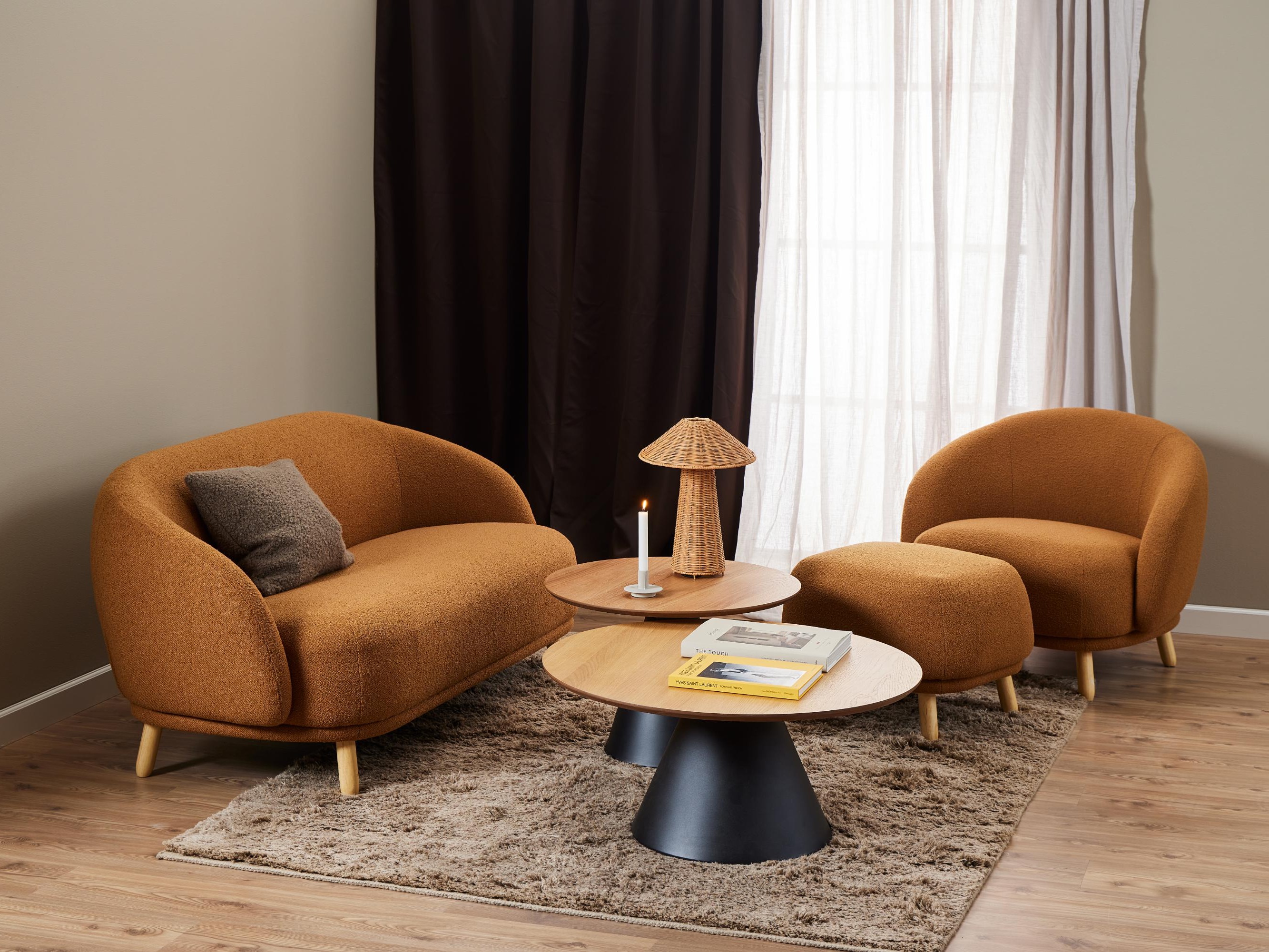 Mesa de centro Norsica 914 (Preto + Carvalho)