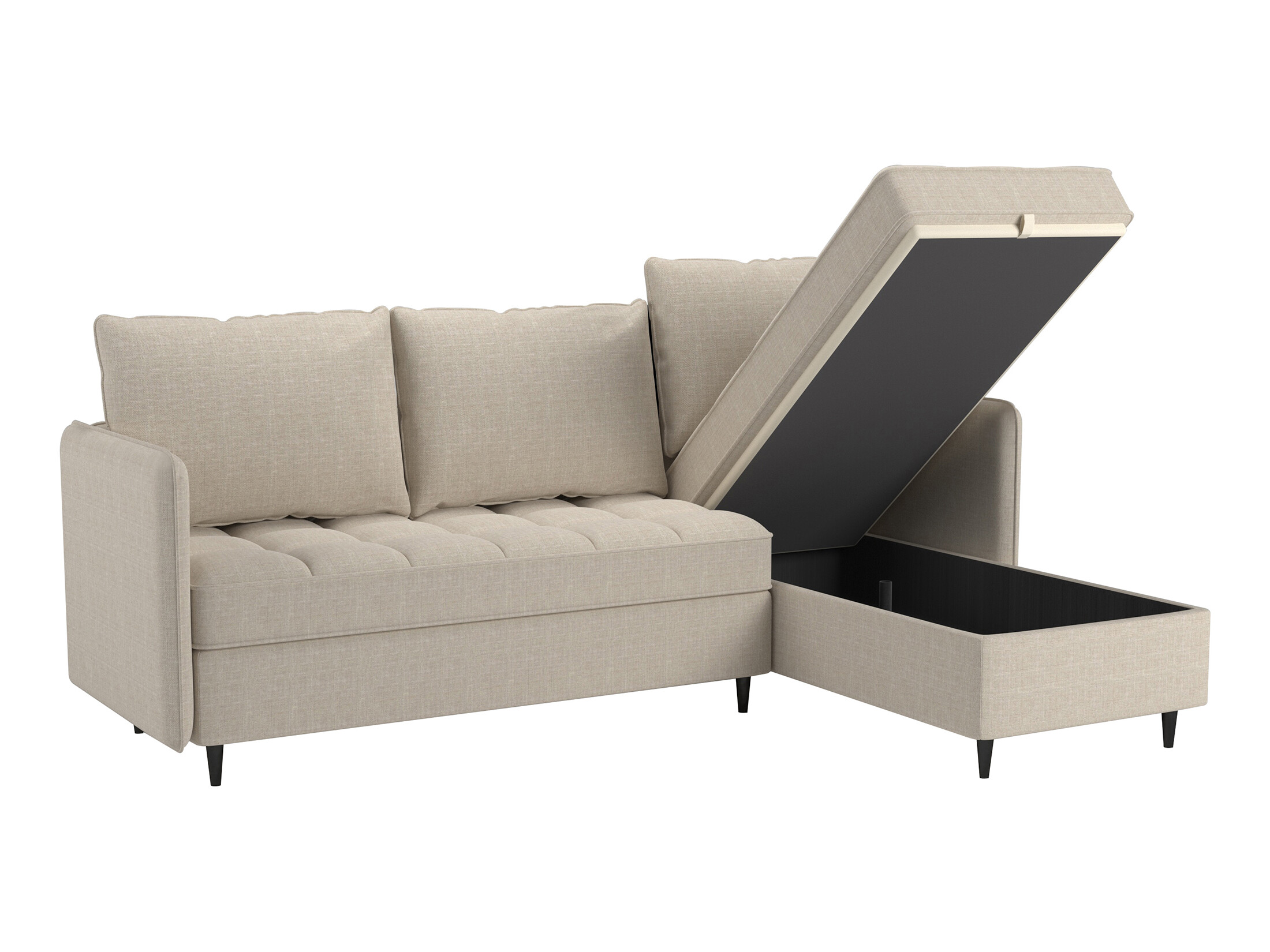 Sofá de canto Denton 1529 (Bege claro)