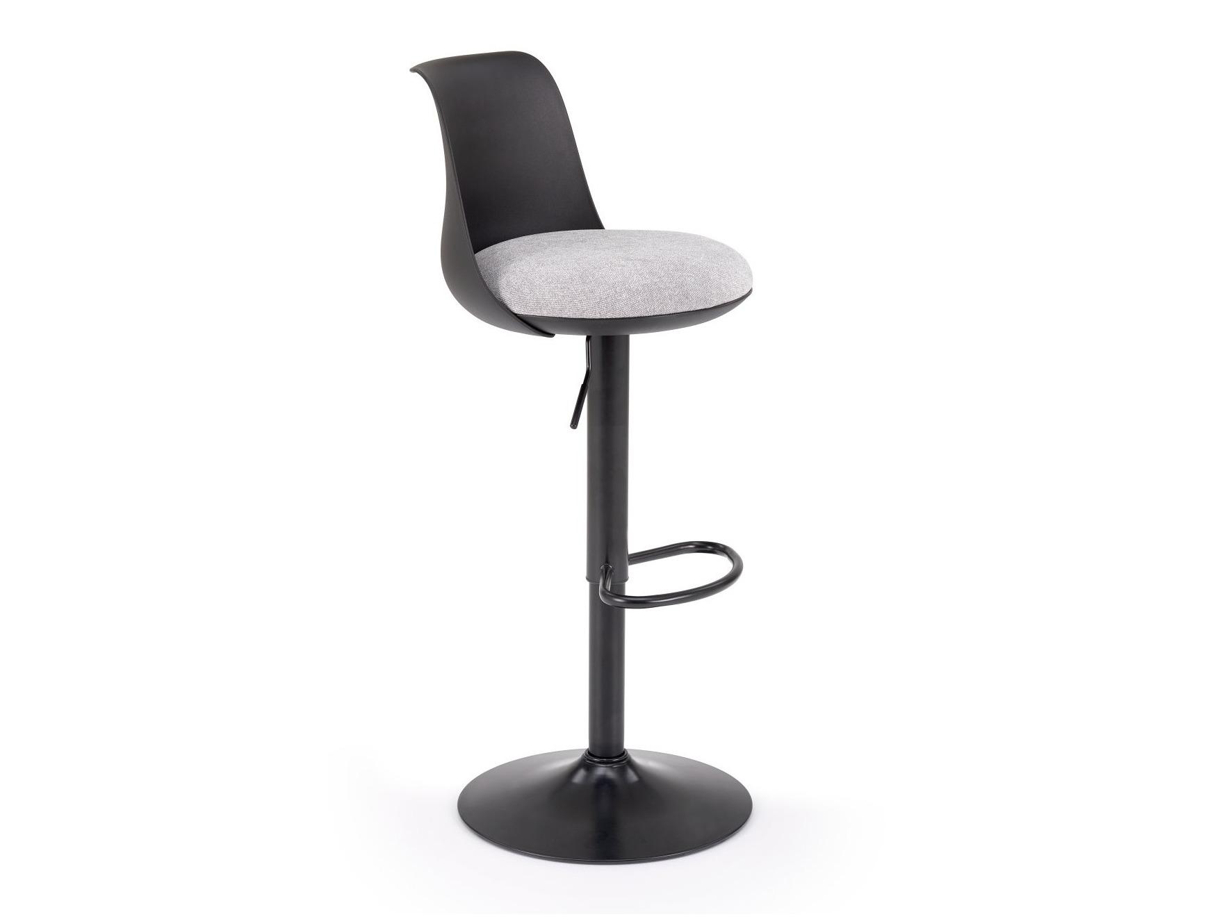 Banco de bar Houston 2104 (Cinzento + Preto)