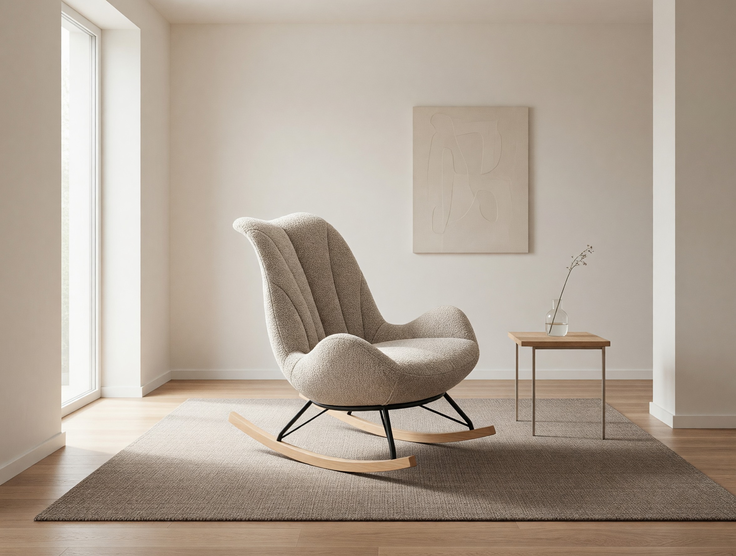 Cadeira de baloiço Houston 2099 (Bege)