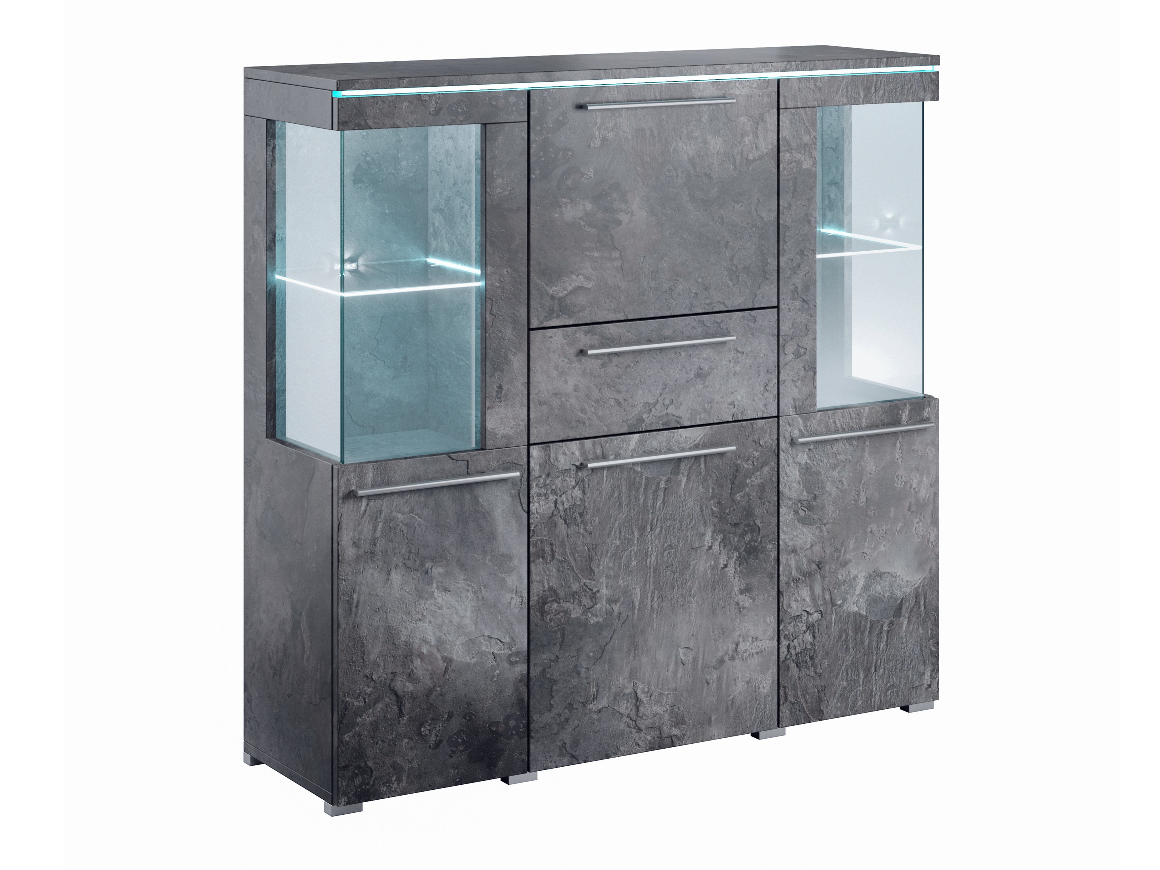 Cómoda Torvire 115 (Concreto escuro)