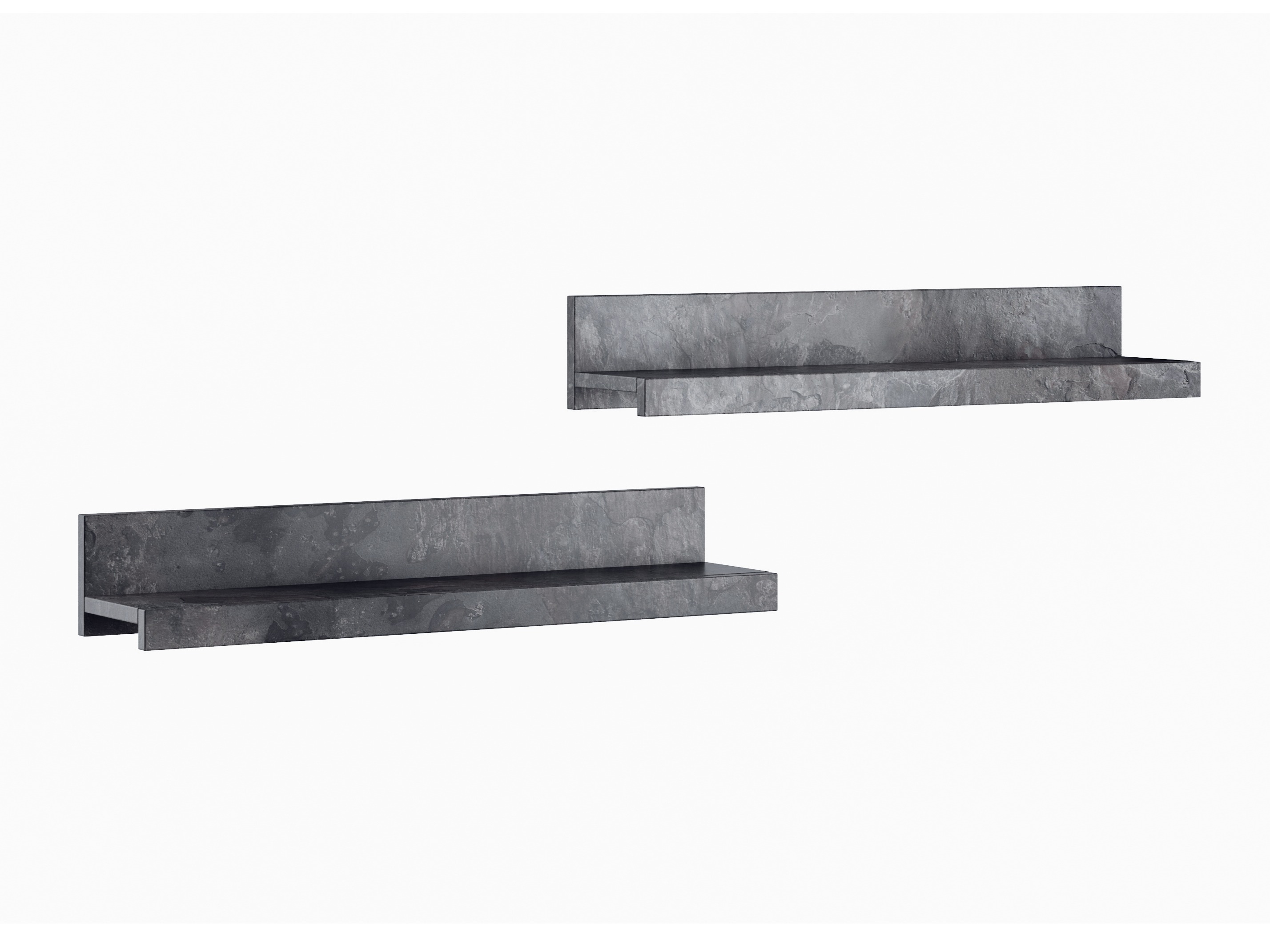 Conjunto de prateleiras suspensas Torvire 105 (Concreto escuro)