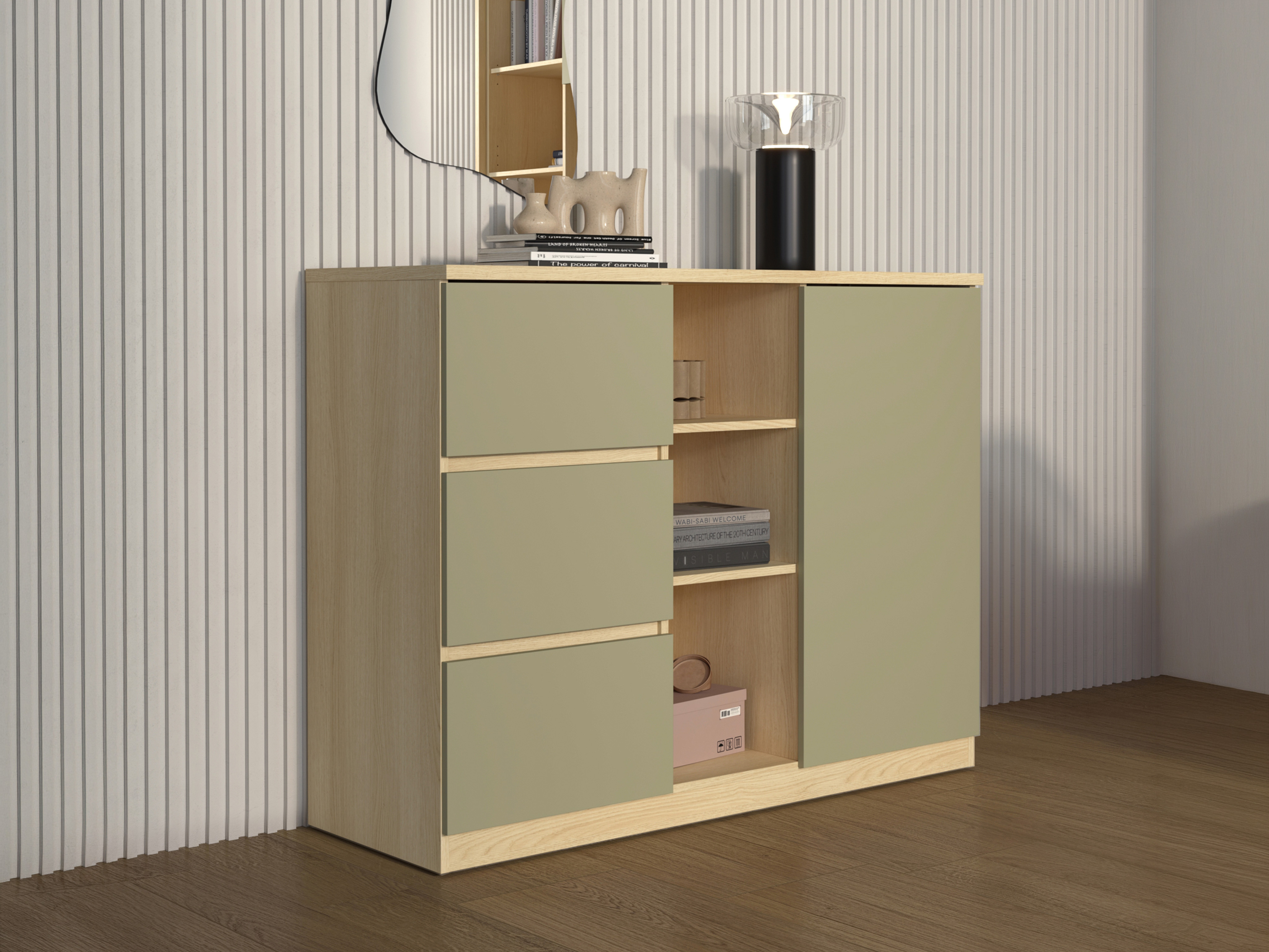 Cómoda Nolcala 109 (Carvalho + Eucalipto)